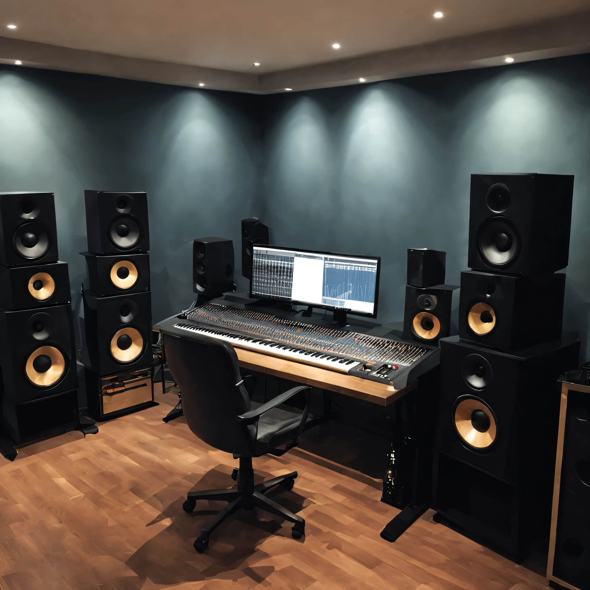 Draw me a recording studio