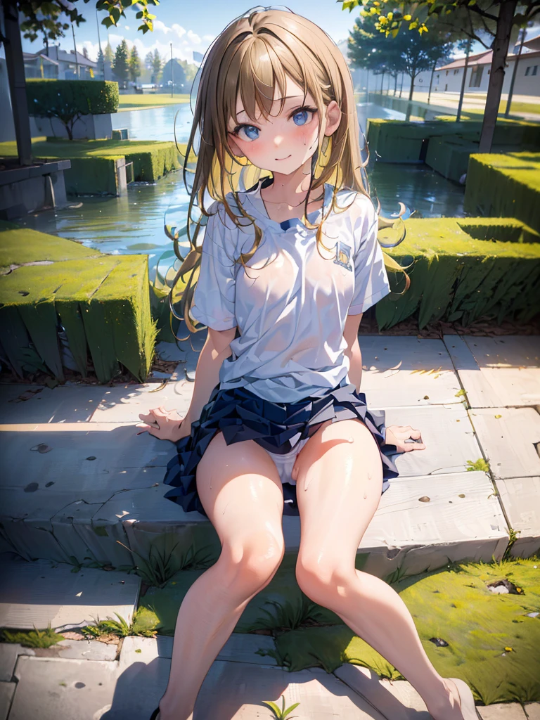 photo realistic, photo realistic, photo realistic, (masterpiece,best quality:1.4),(8k,raw photo,photo realistic:1.2),Not Safe for Work, detailed skin,detailed face,1girl,Japanese idol,cute face,Child,petite,
White Mini skirt, (((No Panties))), (((twat))), Open twat, happy, medium bob, (sitting on,spread legs), (((blonde hair))), ((wavy hair)), , child, 12 yo, (top-less, small breasts, nipp), ((puss juice, Sweat, Sweatdrop)), (((spread puss,Not Safe for Work))), crotch grab, ure-thra, urinates,