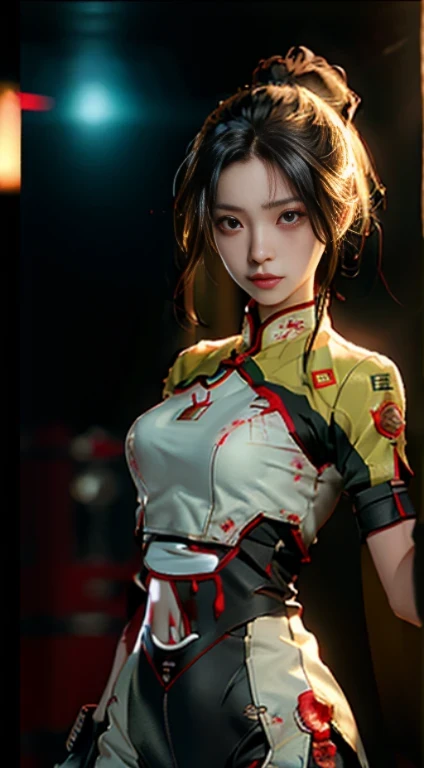 red hole，肚脐眼Bleeding，Injuried，fear，Bleeding，There  blood stain on the lower abdomen and navel