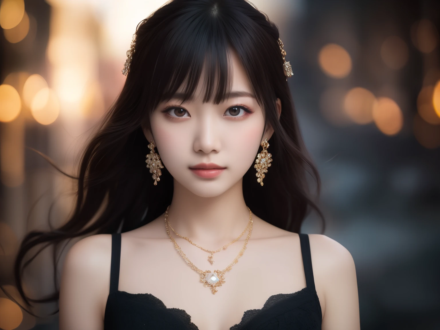 最high quality, masterpiece, High resolution, 1 girl,China dress,hair ornaments,necklace, jewelry,beautiful face,On top of that_body, Tyndall effect,realistic, dark studio, rim lighting, two-tone lighting,(high definition skin:1.2), 8K uhd, Digital single-lens reflex camera, soft lighting, high quality, volume lighting, Frank, photograph, High resolution, 4K, 8K, Bokeh,