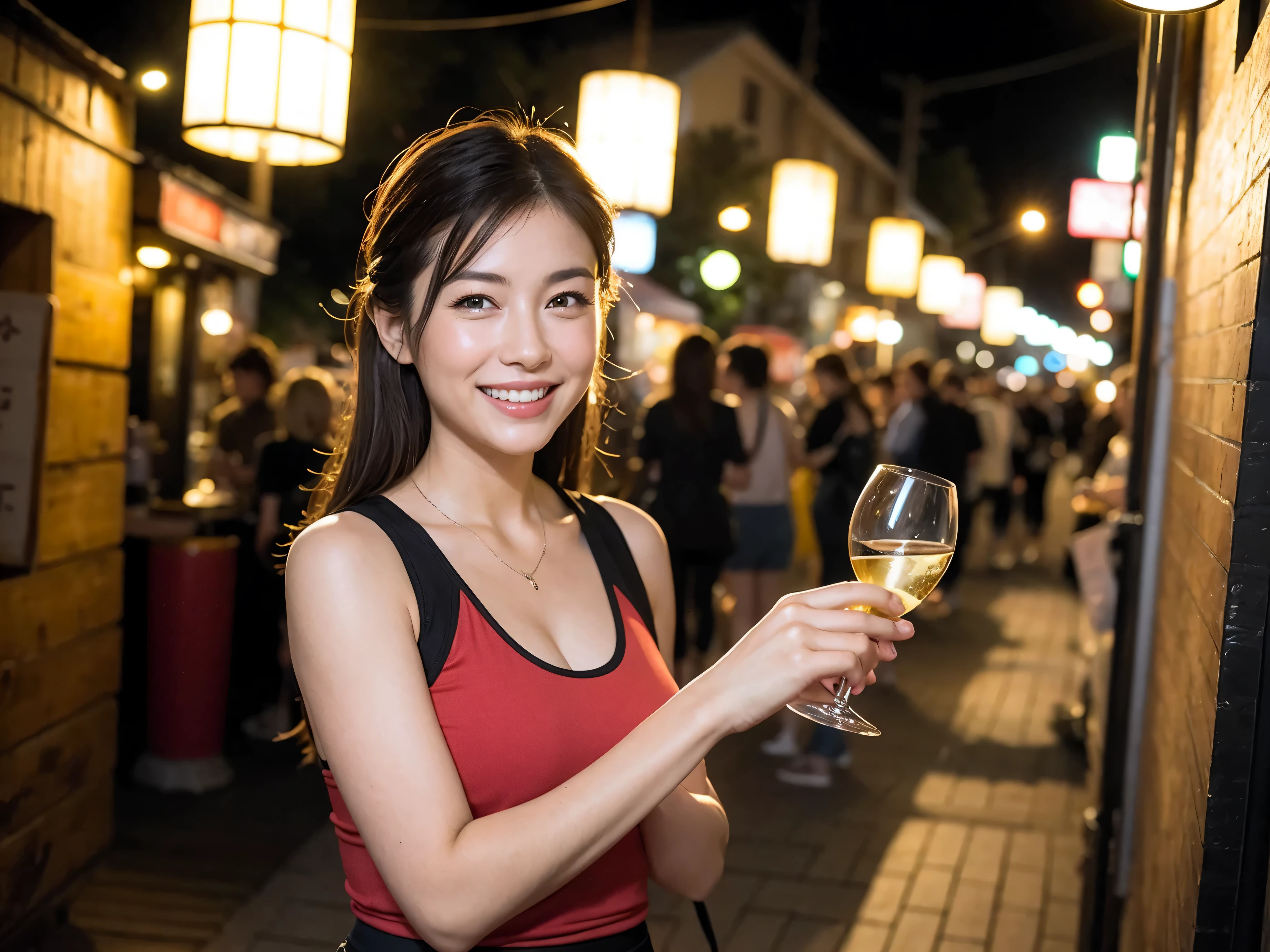 (64km race, nffsw, top quality, muste piece: 1.2), (realistic, realistic: 1.37), pretty woman 1, (slimな顔), (slimボティ), (brown hair), (shortcut), Italian、Spaniard、Dutch、American、japanese、cheeks blush a little, (40 years old), 38 years old, alone, 窓の外には美しく緻密なnight景が広がります........., restaurant, wine glassに座って, nightに, in a prominent place (from the waist up) nova frog style, actress, model, waist up, White wine, slim, wine glass, とてもきれいなnight景, 真ん中に置かれたwine glass, smile, (smile: 1.15), beautiful slender eyes, upper body whole body, bust japan up, night, short, short, actress, model, waist up, White wine, slim, wine glass, とてもきれいなnight景, 真ん中に置かれたwine glass, smile,