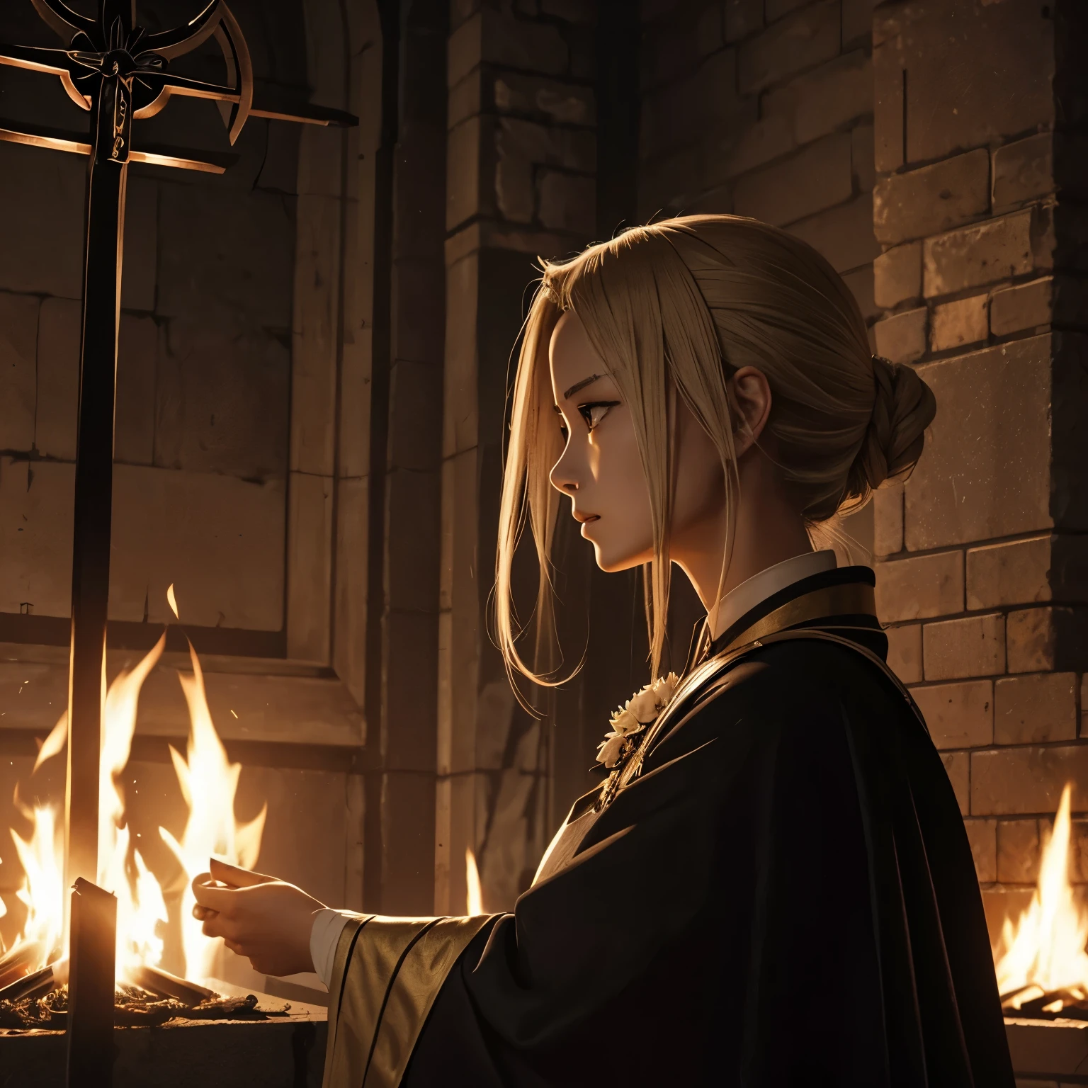 but、Tragedy awaited after the glory.。Jeanne was captured、be burned at the stake for heresy。