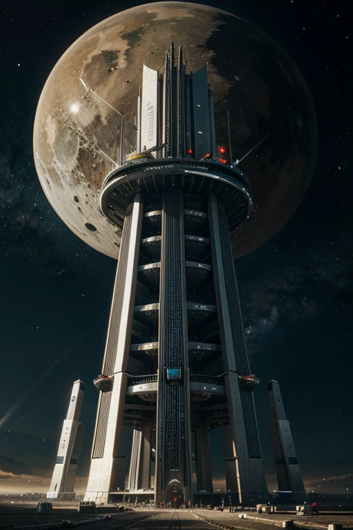 Megastructure Tower Fantasy Sci-Fi Top Quality Universe
