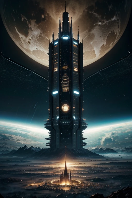 Megastructure Tower Fantasy Sci-Fi Top Quality Universe