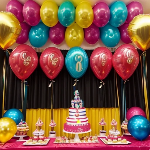 Chica guapa de grandes tetas , bibg balloons at birthday party. Place decorated with beautiful shiny latex balloons...., helio y globos en el suelo. Ella ama los globos, globos reventados en el suelo. 1000 globos cubriendo el suelo ella sujeta una aguja con la que pincha los globos boom. The room full of balloons everywhere.. balloons shower having a shower