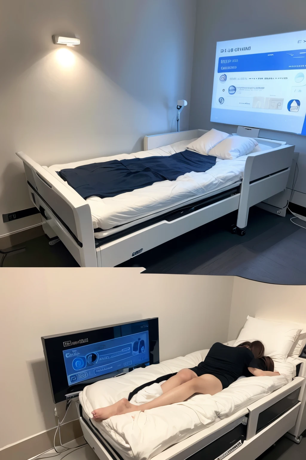 High-end nursing bed with high technology in the future