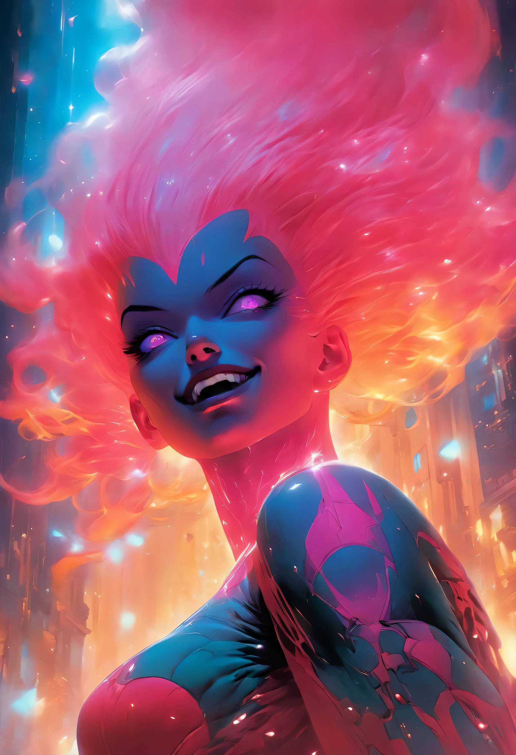 beautiful bald Cyborg Nebula from Marvel comics, ultra detailed artistic photography, midnight aura, night sky, dreamy, glowing, backlit, glamour, glimmer, shadows, oil on canvas, brush strokes, smooth, ultra high definition, 8k, unreal engine 5, ultra sharp focus, art by alberto seveso, artgerm, loish, , intricate artwork masterpiece, ominous, matte painting movie poster, golden ratio, trending on cgsociety, intricate, epic, trending on artstation, by artgerm, h. r. giger and beksinski, highly detailed, vibrant, production cinematic character render, ultra high quality model