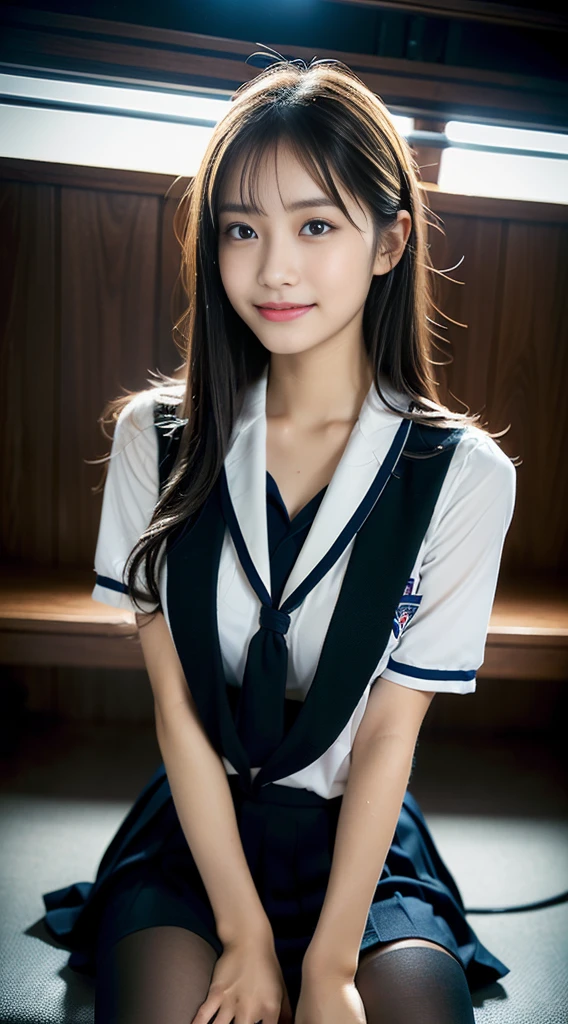 (((32k,high detal,high-detail、masterpiece,Attention to detail,full body Esbian,独奏))),Raw photo & realistic atmosphere,beautiful dark blue eyes,Detailed mouth,Glossy lips,Detailed eyebrows,Eyes drawn in detail with soft white skin that shines in every detail、azure eyes,Very beautiful eyes,Detailed lips、Very beautiful face,Very well-formed face、Lifelike face,shiny beautiful lips, Realistic Young Gravure Idol, very beautiful school girl, , Young Sensual Gravure Idol, Young Gravure Idol, Beautiful and cute mature16 old schoolgirl,the whole body is wet,dripped out,with a flushed face,Incredibly beautiful, sexy and classy16-year girl,semi-long brown shiny hair,Hair is wet,Dripping water,dripping,(Looking at the camera:1.4),(darkness,Very dark,Use a flashlight to illuminate a subject in a pitch-black classroom with no light:1.7),(A sexy,Healthy toned body,High Detail Hi-Vision Hi-Vision Japan HDTVblackHDTVhi-VisionBlack Hi-VisionBlack Hi-Definition Hi-VisionBlack Hi-Definition Hi-Definition Uniform,medium shapely breasts,,Mature body, I'm anxious and about to cry,Moist eyes,cold smile,glareing,The glaring face is also beautiful,High-resolution arm,,high-definition fingers,:1.5),(The chest of the uniform is open,Sitting upright in black and red classy high school girl uniform wearing black pantyhose and sexy legs and lifting skirt in shame:1.7)