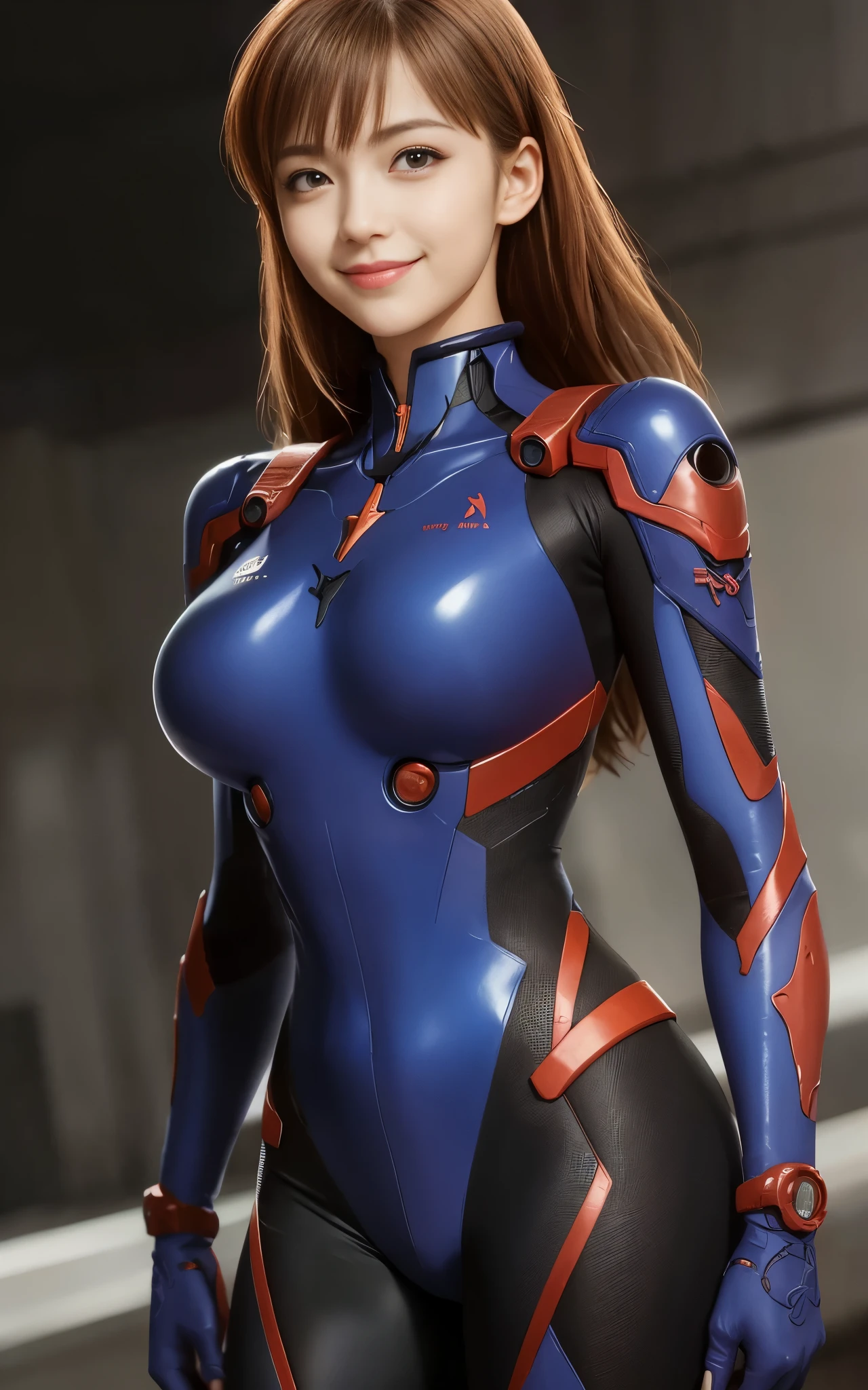 Ultra HD, Retina Screen, Masterpiece, Accurate, Anatomically Correct, Skin Texture:1.5, Very Detailed:1.3, Detailed Face:1.2, High Detail:1.2, High Quality, Best Quality, High Resolution, 8K, Cyberpunk:0.5, Surrealism:0.4, Unbelievably Absurd:0.5, Real:0.88, Fidelity:0.7, Elegance:0.7, Full body:0.4, Ceramic robot:0.08, Robot:0.32, Chip:0.7, Cable:0.65, Lace:0.65, Facial muscles:0.8, Octane rendering:0.45, Mechanical joints:0.35, 1Person, female:1.2, Perfect Body:1.2, Golden Hair:0.6, Chinese Women:0.2, colorful neon lights, sharp focus, best quality, 4k, highres, (photorealistic:1.37), detailed realistic facial features, fiery red hair, intense blue eyes, determined expression, (pink pilot mecha-uniform:1.2), mecha-plugsuit, futuristic cityscape background, vibrant colors, (hyperrealistic), (illustration), (high resolution), (8K), (extremely detailed), (best illustration), (beautiful detailed eyes), (ultra-detailed), (wallpaper), (high detailed realistic hair), (heterochromic eyes), (detailed eyes), (sparkling eyes), (realistic big breasts:1.5), (long legs), (slender abs), (dynamic pose), (closed tiny mouth:1.3), (nsfw), (concentrated expression), hands behind wrist, cameltoe