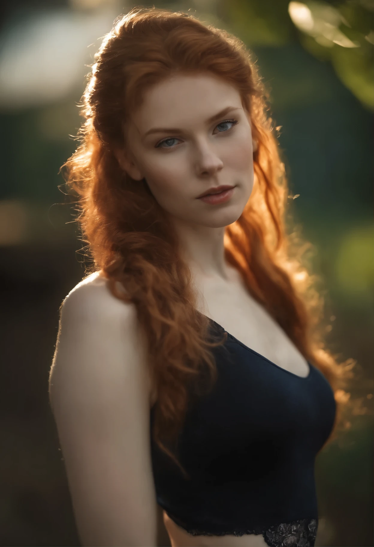 (8k, RAW photo, highest quality),(epic realistic:1.5), a girl, dynamic posture,erotic face,shirt,(detailed eyes:0.8),(looking at the camera:1.4), (highest quality), (best shadow),intricate details,cinematic,((skin:1.4)),interior, (long ponytail ginger hair:1.3),dark studio,(hdr:1.5),detailed, muted colors, frecklesTop quality, (bright lighting: 0.7), masterpiece, big angle shot, RAW photo (pale 15-year-old Irishwoman, looking up at the viewer), cute, (undressed, disheveled, with bright red matted hair), (sitting), full-length portrait, perfect face, captivating eyes, bright details, pouting lips, (high skin detail), freckles, small breastlue tint: 0.6), (dirty: 0.8), (bloody: 0.7), Key lighting, (backlight: 0.5), medium depth of field, Canon 5D, 50mm lens, f/4 aperture, (ultra-detailed, complex detail), sharp focus, soft colors, 8k, absurd, 8mm film grain, war photography,flirting with camera, jeans, sorriso, nua, pernas abertas