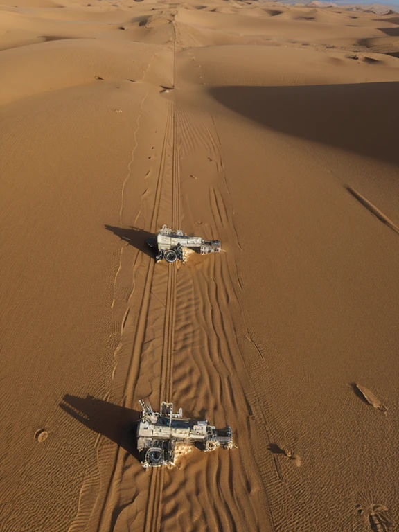desert，oasianned spacecraft
