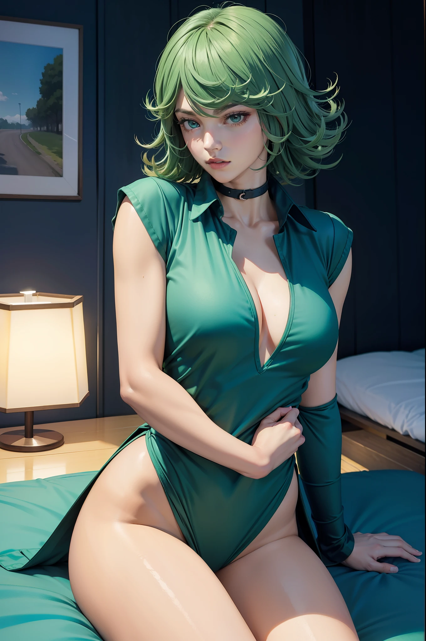 Personaje Tatsumaki, del anime one puch man, sexy