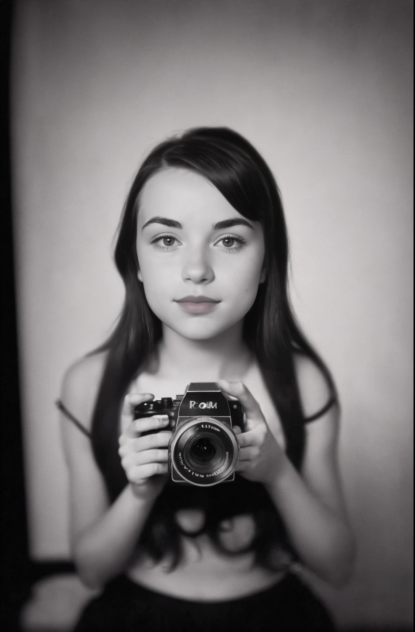 (Nahaufnahme, editorial photo of a 20-year-old woman from the 1940s), (Sehr detailliertes Gesicht:1.4) (Smile:0.7) (Hintergrund innen dunkel, launisch, privates Studium:1.OV, von Lee Jeffries, Nikon D850, Filmarchivfoto ,4 Kodak Portra 400 ,Kamera f1.6 Objektiv ,Satte Farben ,hyperrealistisch ,Lebensechte Textur, dramatische Beleuchtung , Cinestill 800,