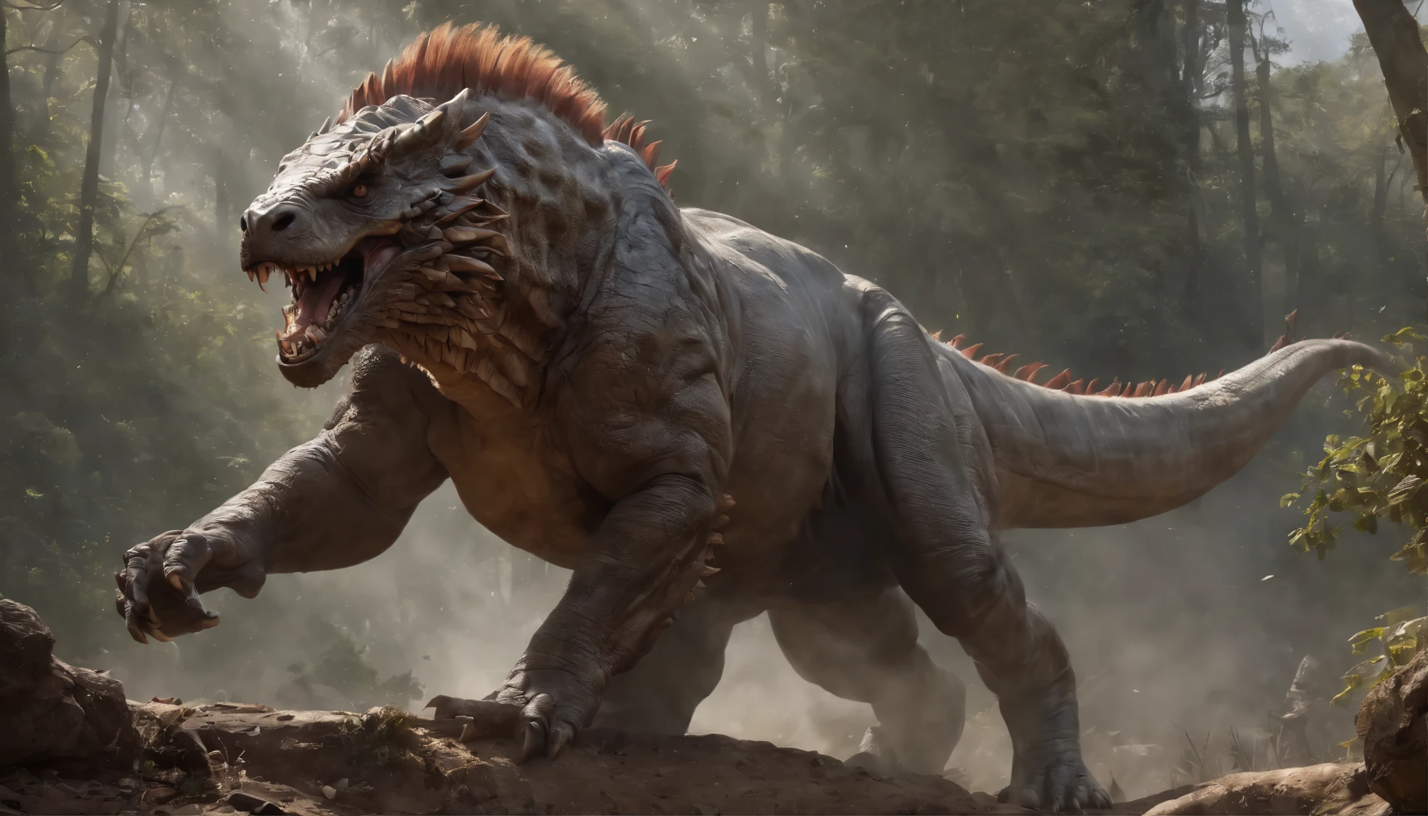 Lucas Bracey, Dinossauros carregando lobos nas costas , 8k, foto raw, (Pele altamente detalhada: 1.2), (The  is exposed: 1.1), (costas nuas: 1.5), , (Visualizado de cima para baixo:1.5), ((::Jae Lee e Joe Madureira estilo ::2.0 comix illustration style,estilo tatoon ,, (Fundo bonito e claro:1.2),, fantastic paintings , ::Jason Fabok e estilo Yoji Shinkawa ::2.0 comix illustration style,estilo tatoon , Comic book style , (Fundo bonito e claro:1.2),, fantastic paintings ,in graffiti style; Master Parts, melhor qualidade, alta qualidade, extremamente detalhado CG unidade 8k papel de parede, scenario, award-winning photography, HDR, extremamente detalhado, trending on artstationh, trends in CG society, intricada, High detail, Arte por Midjourney Style::Estilo Kenneth Rocafort ::2.9 (Master Parts:1.2, melhor qualidade), (belos olhos detalhados: 1.2),