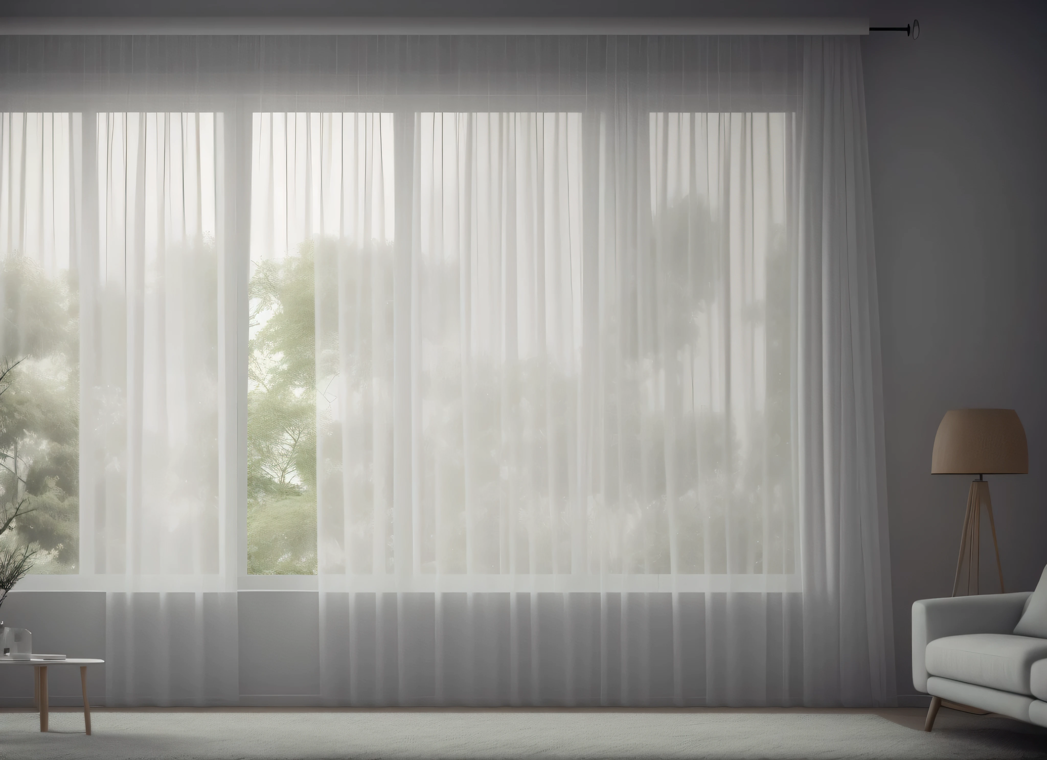 cozy room, Thin curtains, Translucent white, photograph, Wind, interior, modern, (angle), (masterpiece),(high quality), 最high quality, genuine, (genuineistic), Super be familiar with, (be familiar with),(4K),8K