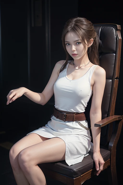 pastel colors t-shirt,off-shoulder look,bare shoulder,ollarbone,midriff peek,hot pants,open mouth,(tongue out:1.2),Kneeling,blowjob,Hands between legs,(from above:1),side view,upper body,face focus,(1girl,,Beautiful girl,student,teen(Slenderreasts,Small face,)),(looking at viewer),Japanese,Black Hair,bangs,one side up,Beautiful and detailed anime art,(Dimly lit room:1.5),Simple black background,Mischievous smile