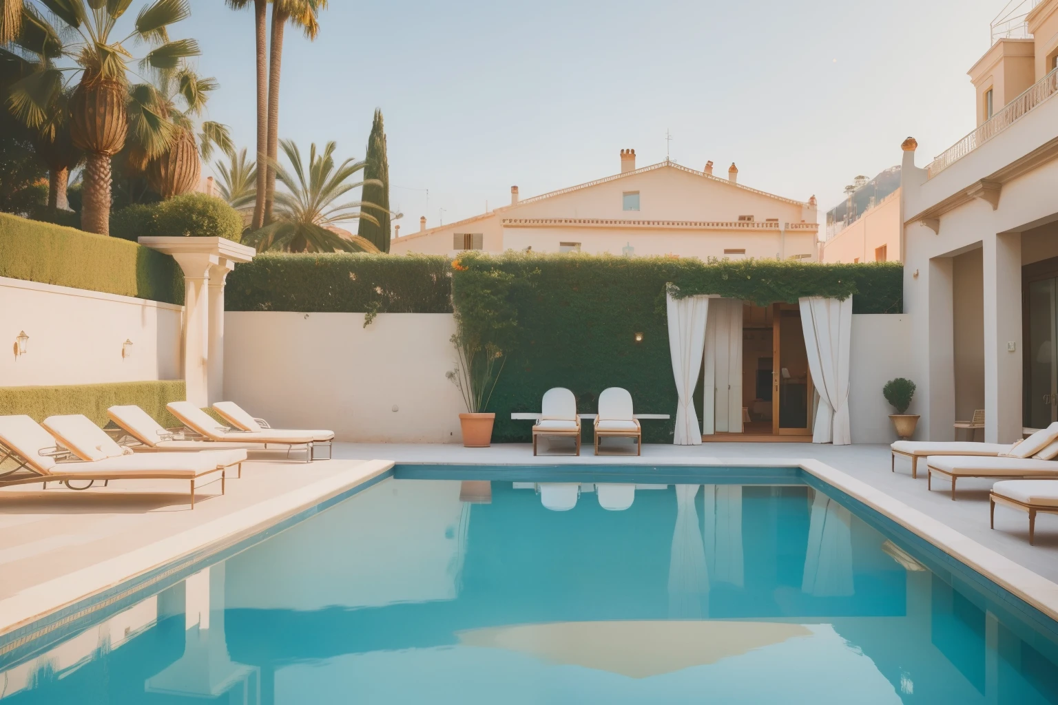 1920s French Riviera Poolside Soiree (Location: Nice):
Character: A teen boy with slicked-back hair and a linen suit, lounging by a sparkling pool at a glamorous French Riviera party in Nice. Illuminate the sophisticated scene with Wes Anderson's chic and sunlit color palette.