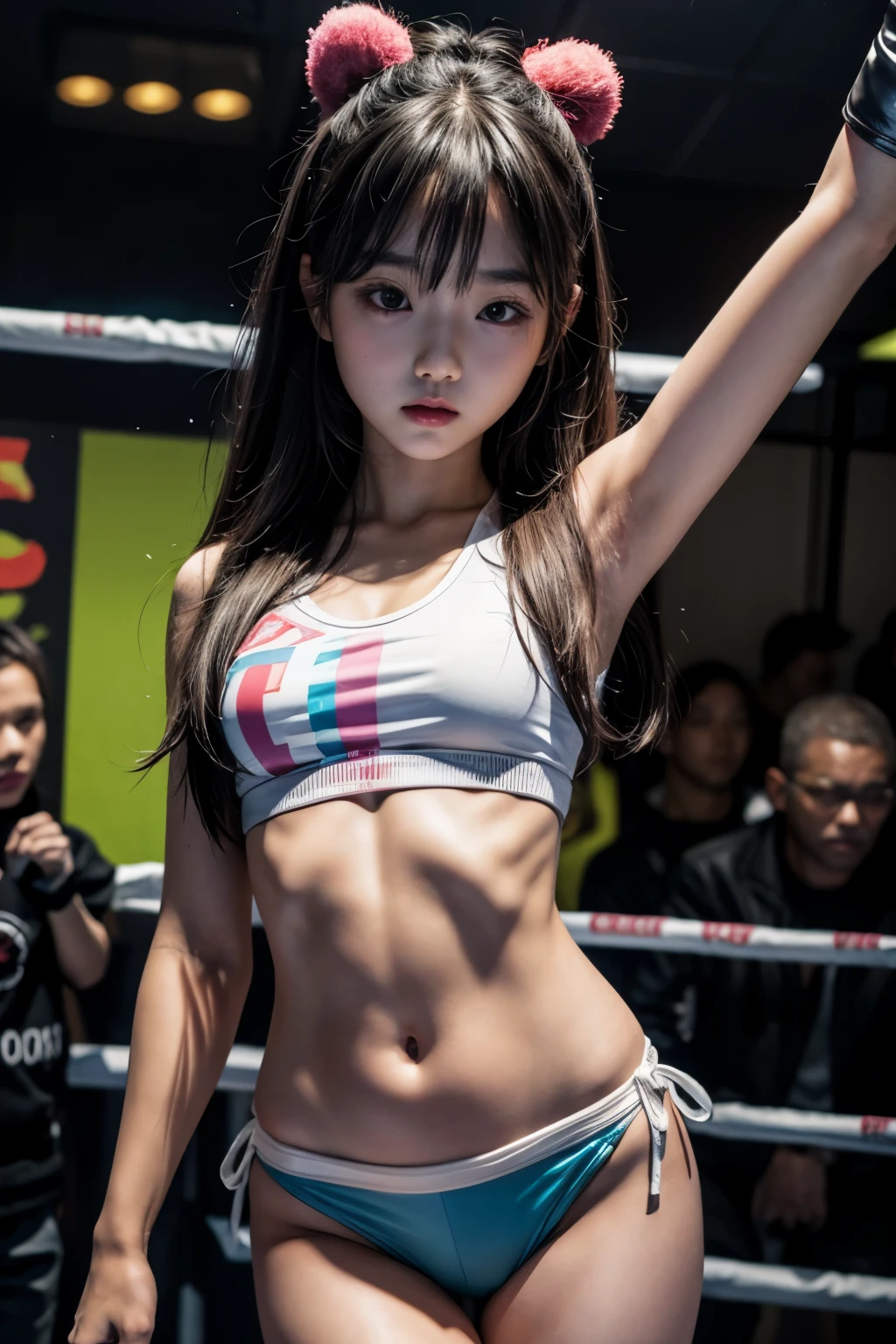 ,asian,hips gap,petite,tiny model,colorful,thigh gap,boxing