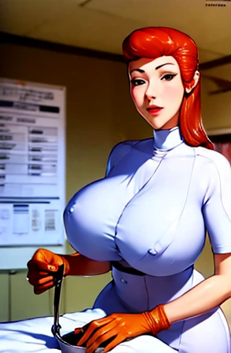 nurse uniform,hospital, latex nurse suit,nurses,busty,elbow gloves,labcoat,redhair woman,blue eyes , gigantic boobs ,medical instruments,asian nurse,two nurses,speculum,examination room,oversize boobs, ,big ass ,strap on, lay on table ,legs spreaded,giving birth,gyno chair , dentist,Milf,