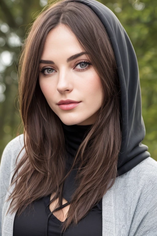 A photo of a seductive woman with a casual style (rothaarige Haare:1.1), gelangweilt, She wears a hoodie, eine schwarze Lederjacke und Leggings, Maskara, (strukturierte Haut, Hautporen:1.1), (moles:0.8), unvollkommene Haut, Goose flesh, makelloses Gesicht, (leichte Sommersprossen:0.9), (Kissed by the sun:1.1), ((fotorealistisch):1.1), (ROH, 8 TAUSEND:1.3), 