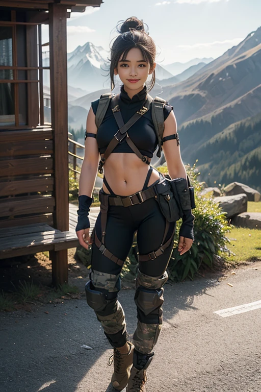 "Metal Gear V " Elle est belle ,Face Relism Grand Corps 1,Metro 80 , corps maigre , Attack pose,  pose with legs spread in motion, accroupi , Au combat, Culotte double noire , and green handle ,Realistic Short Hair Shine , Attached with a wick , Left side of the face ,Son nom est silencieux, Top seins . Sweaty beauty with glitter ,,,1 swollen red lens above the left eyeHeavy Combat Weapons , This seems to be a reference to the movie "", where the protagonist SNACKS ,,,I still don't wear pants because of the virus ,elle a une gifle sexuelle ,Black with green detailing above the waist ..Black Glitter Top Costume ... Logo MV5 , Scene with the focus of the verilla above prominently displayed from the costume ,Brilbo and realism , The belly is evident in the skin from the groin to below the breasts, Maintenant, I need to turn my back to look at the camera ,,,Curb highlighted his hip limdo ,et leurs armes