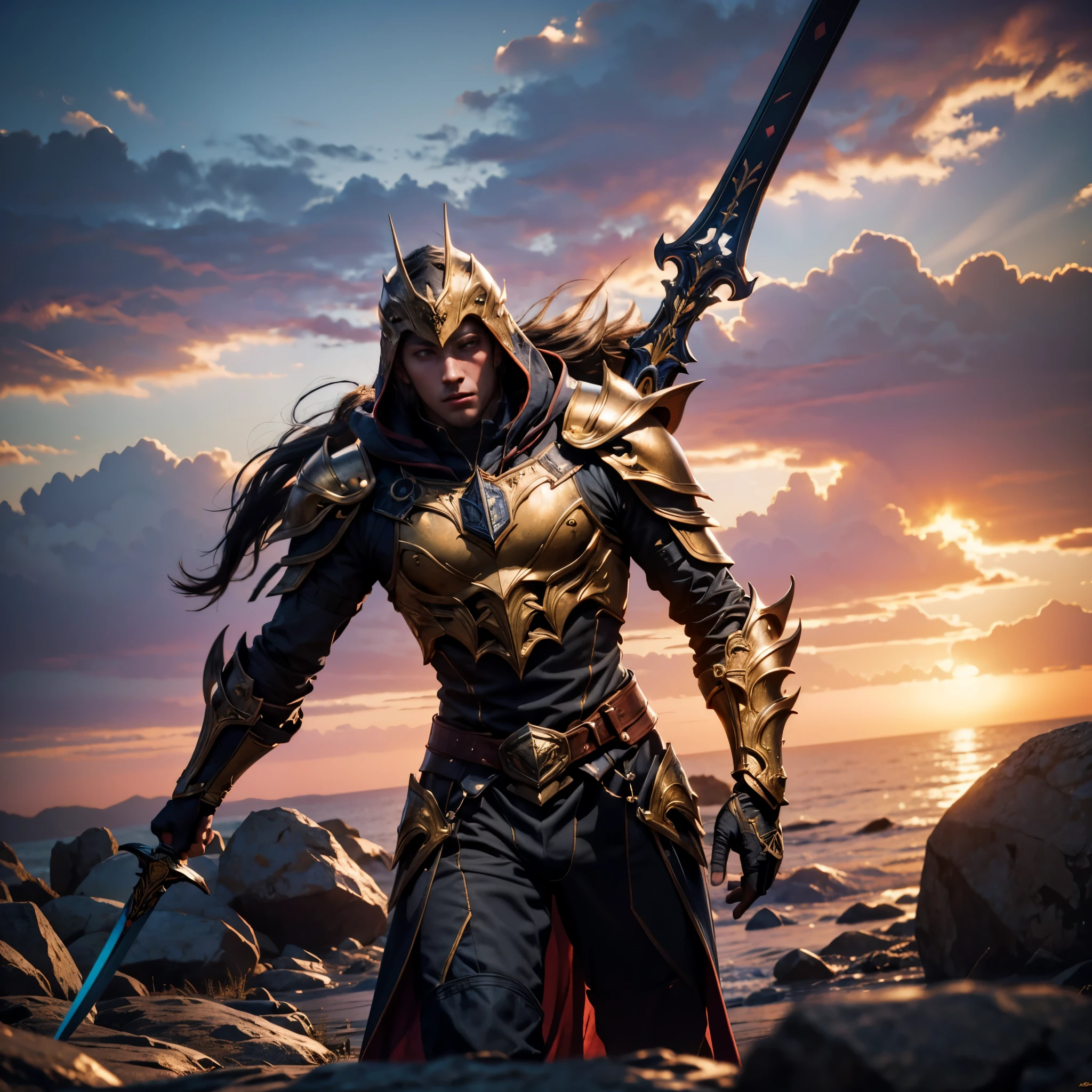 Oblivion "Skyrim Elder Scroll" EbonySUN nebulae stars nebula starry_sky epic Sunshine panoramic sunset spacious radiant sunrise stance, Joust Challenge Lord Daedric Ebony Armor Gorgeous Queen Daedric_Armor (Ebony Daedric Armor)+(holding sword:1.3) (ultra masterpiece), (ultra extremely intricate:1.2), (ultra realistic), portrait of a Horsewoman with_Sword charging BlackKnight Cavalry, the most beautiful in the world, (Ebony Daedric Armor), metal reflections, full body, outdoors, intense sunlight, far away castle, professional photograph of a stunning woman detailed, ultra sharp focus, dramatic, award winning, cinematic Sunlight, ultra octane render unrealengine5, volumetrics dtx, (film grain, blurry background, blurry foreground, bokeh, depth of field, sunset, motion blur:1.3), Lord Deadric Ebony Armor hood levitate cape chainmail Chrome breast navel Knight Joust deep path equirectangular ultra_photo-realistic meticulously intricate ultra_high-details ultra_high-quality ultra_high-def ultra_high-res optimal ultra_sharpness focus perfection accurate global illumination volumetric Cinematic_Sunlight Lightning contrast cgi vfx sfx reflex Octane_rendered extreme improved radiant graduated UHD XT3 DSLR HDR romm rgb pbr 3dcg fxaa blu-ray vivid colors-coded backlight frontlight anti-aliasing fkaa txaa rtx ssao opengl-shaders glsl-shaders post-processing post-production cell-shading tone-mapping luminescence Crystalline sex naked nsfw varies multi etc. --s 1000 --c 20 --q 20 --chaos 100