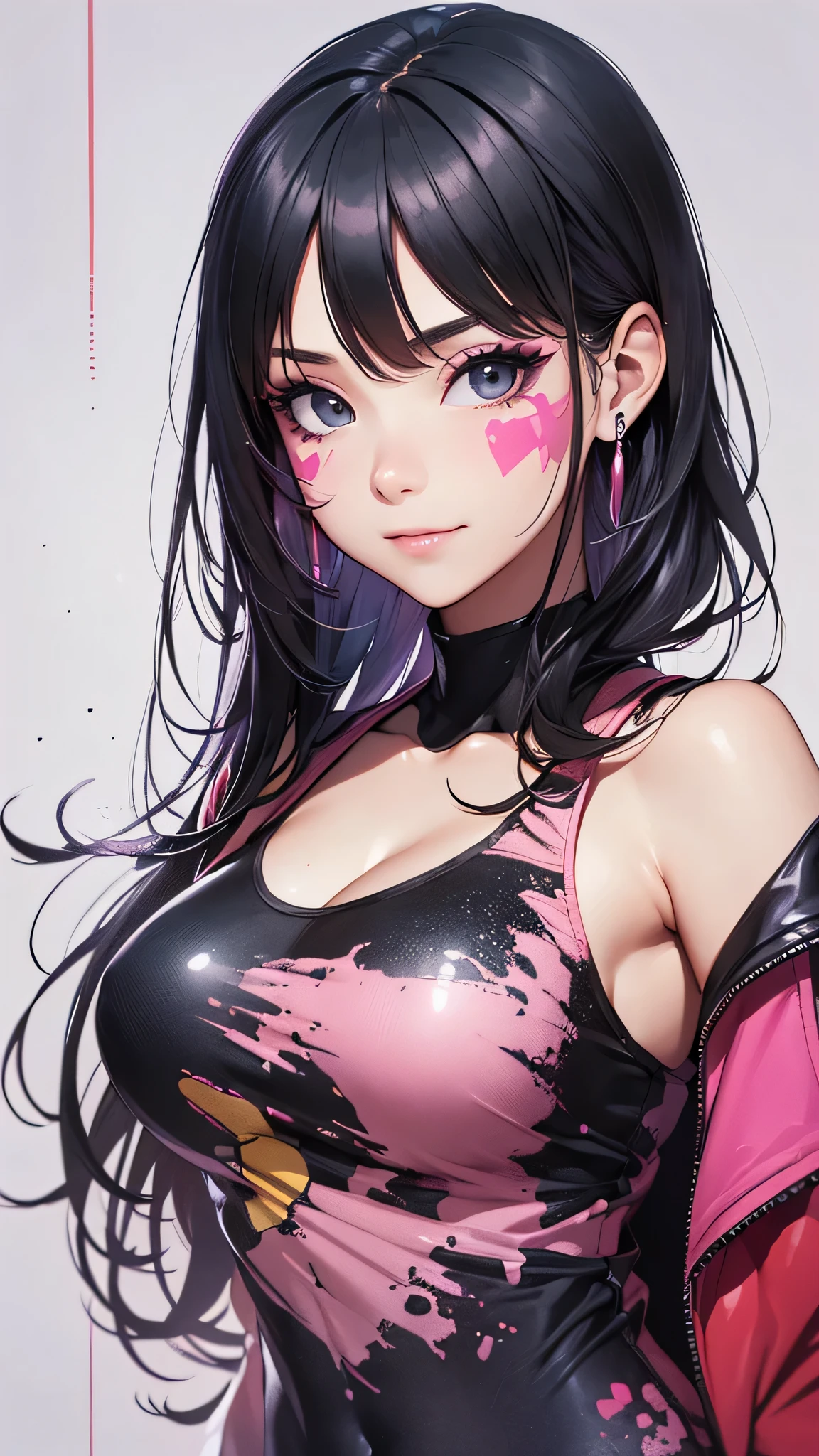 (1girl:1.3, cute, tight black patterned latex leggings, neckline, white patterned croptop, long red hair, outdoors, HD hair, anime style, a manga drawing, (pastel colors:1.2), aestheticism), fluid, by Jackson Pollock, detailed skin texture, falling leaves, clouds, day, night, big eyes. seductive smile, (goosebumps: 0.5, blush: 0.5), subsurface scattering, (masterpiece, top quality, best quality, official art, beautiful and aesthetic: 1.2), extremely detailed, colorful, more detailed, cameltoe: 1.4