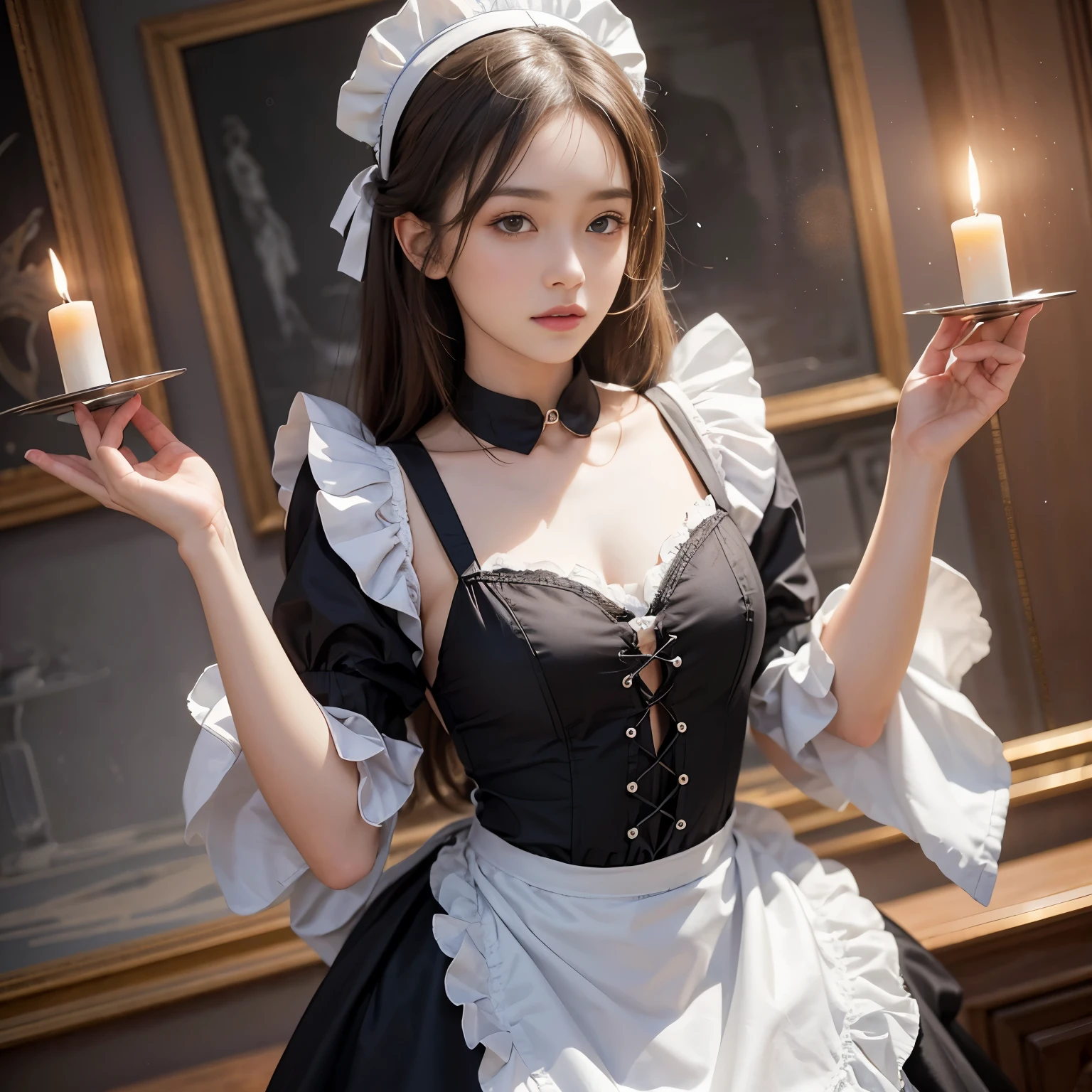 Create a maid with swords in 2d