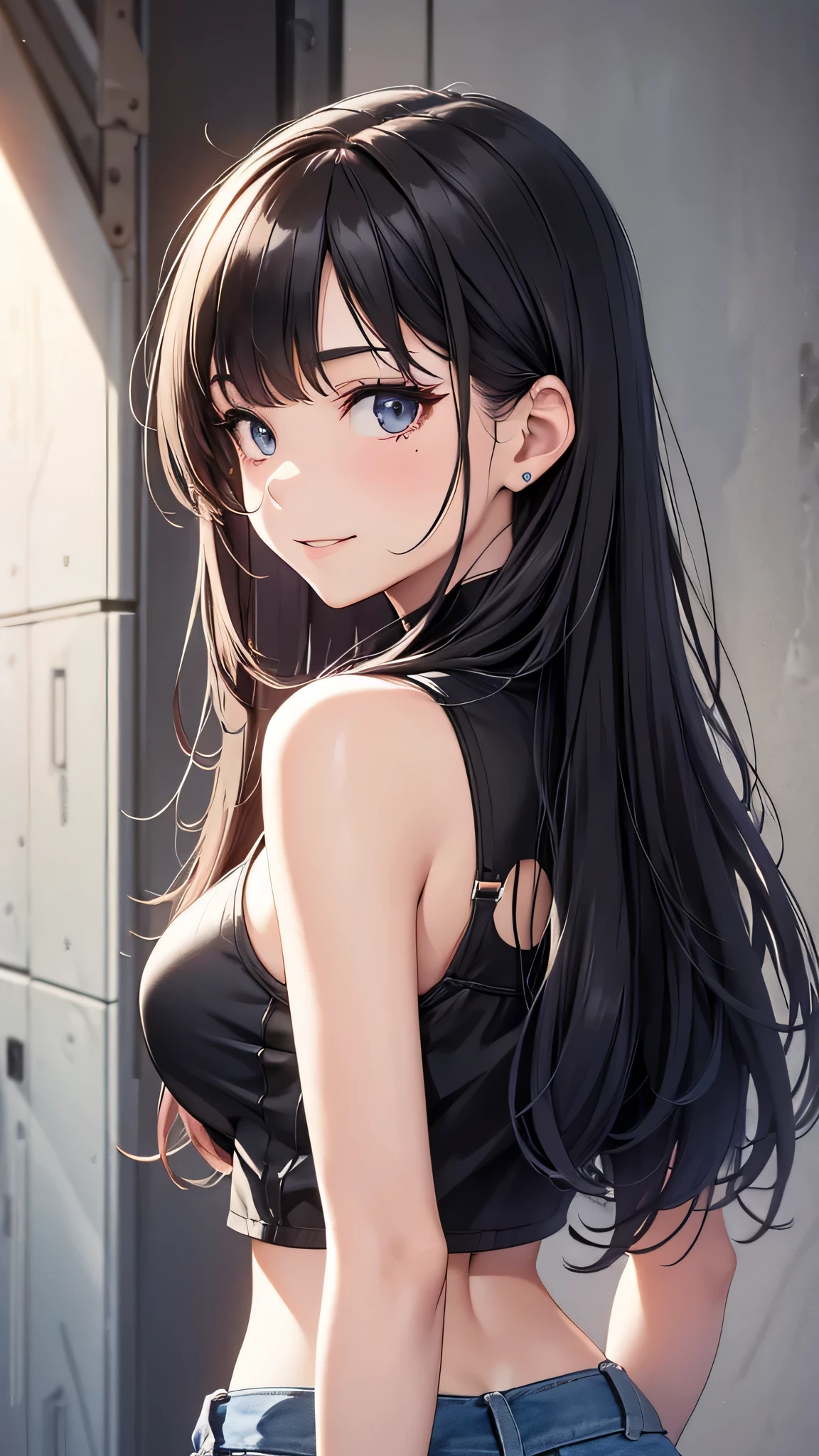 high quality、最high quality、Ultra-high resolution、Slender beauty、School swimsuit with a skirt、Embarrassed look、Pleasant expression、Droopy eyes