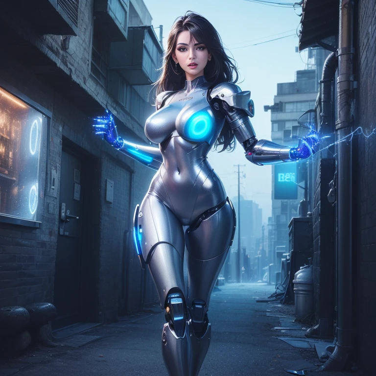 [nudity, explicit] shiny eyes, looking at viewer, [:(detailed face:1.2):0.2], Jingyi with long hair, high res, 1girl, (:1.2), chinese, Tongliya, (masterpiece:1.4),(best quality:1.4), 1girl, bangs, beach, nude, blue sky, blush, breasts, cleavage, big nipples, curvy, petiet, day, small breasts, lips, long hair, looking at viewer, navel, parted lips, skindentation, solo, thighs, very long hair, realistic, (shiny skin:1.2), good hands,

(A highly-detailed digital painting of a sleek and powerful cyborg woman, with shining metallic limbs and glowing blue circuitry visible beneath her synthetic skin. She's shown in a dynamic pose, either in combat or running at high speed, with her enhanced physical abilities and cybernetic enhancements on full display. Her expression  focused and determined, suggesting that she's a force to be reckoned with. The background could be a gritty and dystopian  landscape, with flickering neon lights and smoke-filled alleys, or a high-tech and futuristic setting, with sleek and sophisticated buildings and vehicles. Either way, the atmosphere  intense and action-packed, with hints of danger and intrigue lurking around every corner.:2)


(PureErosFace_V1:1.5), (ulzzang-6500-v1.1:0.8), 