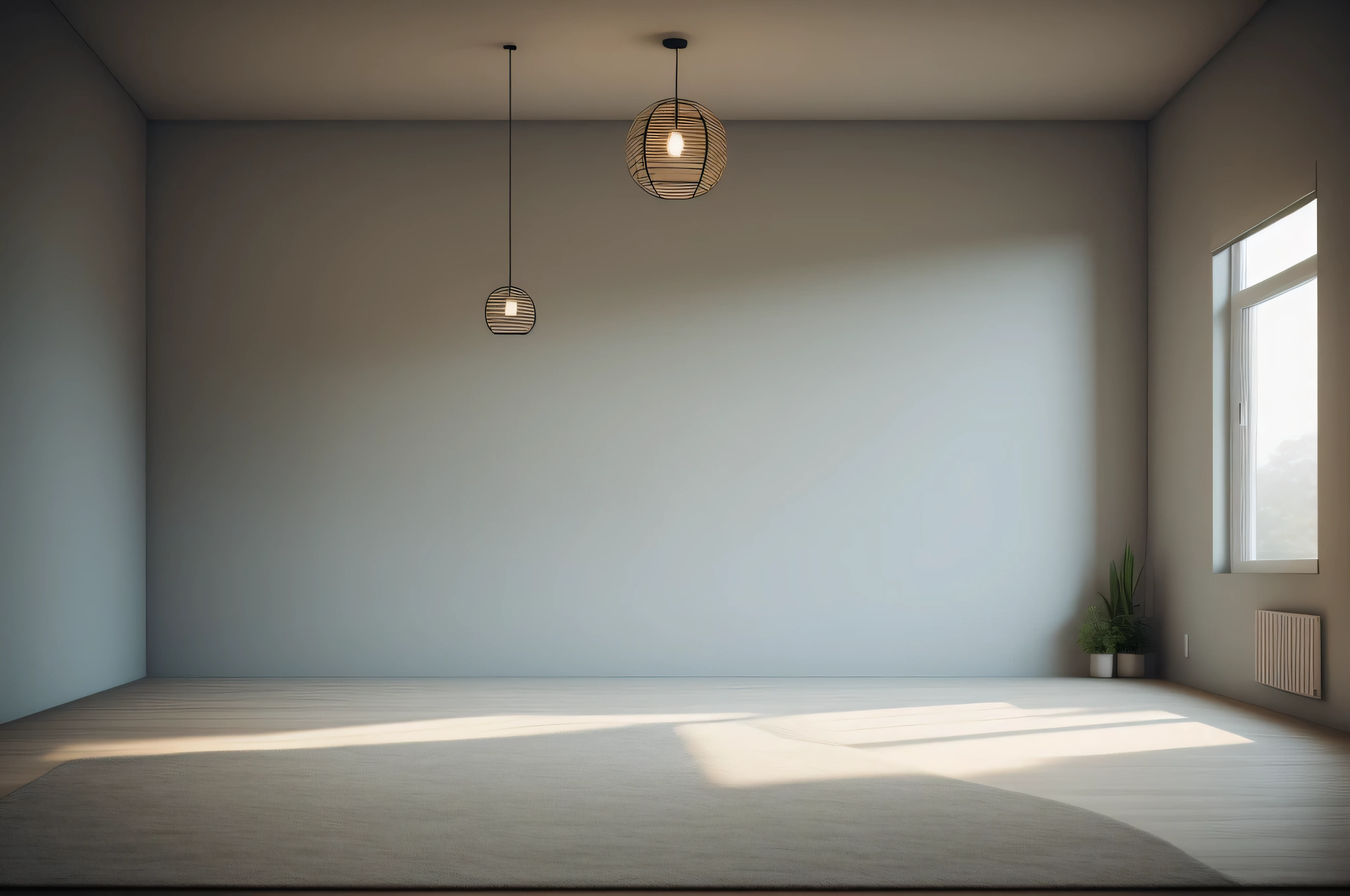 Empty room、Unfurnished rooms、simple room、room seen from the front、look at the wall in front of you、cozy room, photograph, Wind, interior, modern, (angle), (masterpiece),(high quality), 最high quality, genuine, (genuineistic), Super become familiar with, (become familiar with),(4K),8K