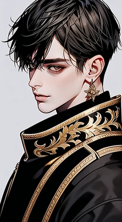 Unparalleled beauty,face perfect、、Magazine covers、(Two men、Men only),Perfect Eye、Golden Eyes、Luxury brand clothes、Outerwear、ファッションmodeled、actor、modeled、brand costumes、ファッションMagazine coveran with broad shoulders、Stocky physique、provocative smiling、well-muscled、