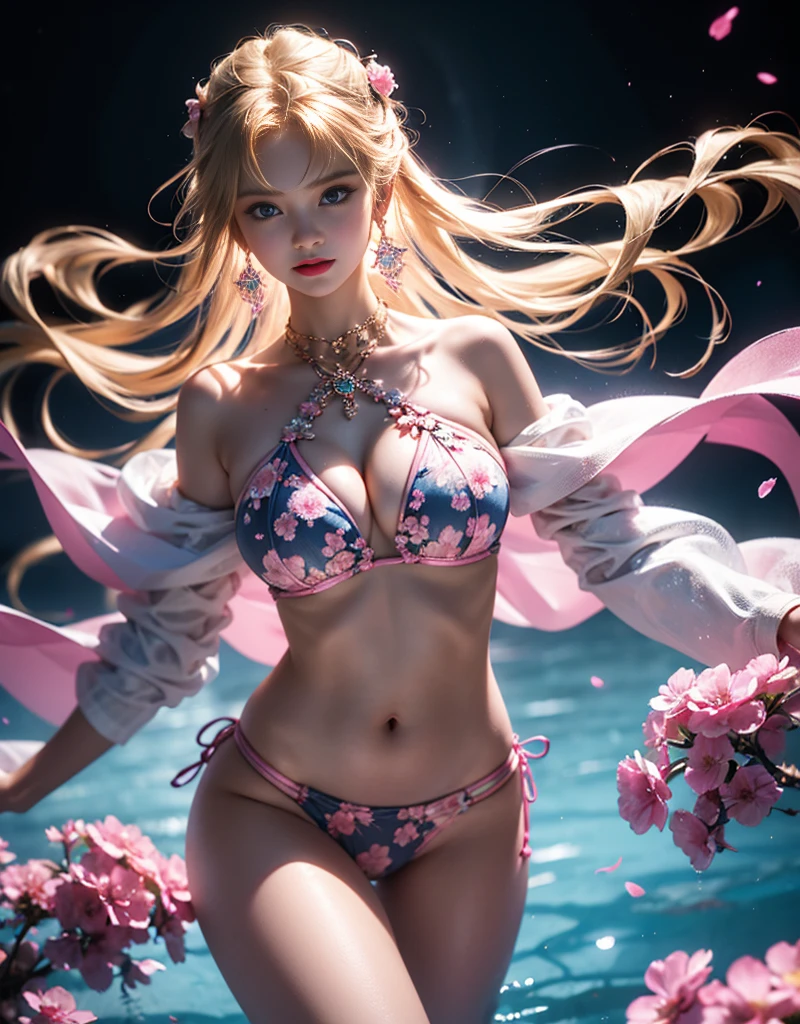 masterpiece,Highest image quality,Super detailest quality ,extremely delicate and beautiful, Very detailed,best quality , official art, Extremely detailed CG unified 8k wallpaper, professional lighting, photon mapping, Radiosity, Physically based rendering,portrait photo, 最beautiful样子,Blonde hair, blue eyes,Radiant skin and radiant eyes, beautiful skin,(detailed lighting:1.2), (Beautiful and detailed light:1.3), deep understanding, beautiful裸色, complex, digital painting, Smooth, sharp focus, end of the world, epic reality,looking at camera, (high dynamic range:1.4),face camera, (pastel colors:1.4),1 girl,(提high quality:1.4),(Quality real skin texture), delicate face,gradient hair, (perfect身材:1.1), (The most beautiful woman in the world), sparkling pupils,long eyelashes,Super realism, expected, Surreal, ultra high definition, beautiful大胸,end of the world的, give up, neutral color, Revelation, screen space refraction, (intricate details, Super detailed:1.3), art station, movie shot, vignette, complex background, buliding,charming smile,Blushed,Shy,detailed background,perfect解剖结构,perfect眼睛, Perfect body, perfect头发, perfect, precise, ultra high definition, retina, anatomically correct, textured skin, Super details, high detail, high quality, Award-winning, high resolution, 16k, (Various colors of dream catcher earrings missing color,Color black,White,pink,Purple,red,blue,orange color,green,blue,,),And flirtatiouposed,clear camel toe,comb neatly,淫态exposed了,Sort out your darkness, thick hair,),(beautiful锁骨,),The best look,Ultra thin,translucent,lace,Floral strappy bikini,floral print strappy bikini,法式绑带lace文胸,Crystal Pink Diamond Strap Bikini,pink背景,黑色绑带Ultra thin蝴蝶丁字裤,法式绑带lace蝴蝶文胸,Crystal Pink Diamond Strap Bikini,珍珠绑带Ultra thin黑色丁字裤,Small size bikini,系带蝴蝶刺绣轻薄透气网纱Ultra thin黑色比基尼, Dream ,camelto,Deep,plump,beautiful,beautiful世界,
