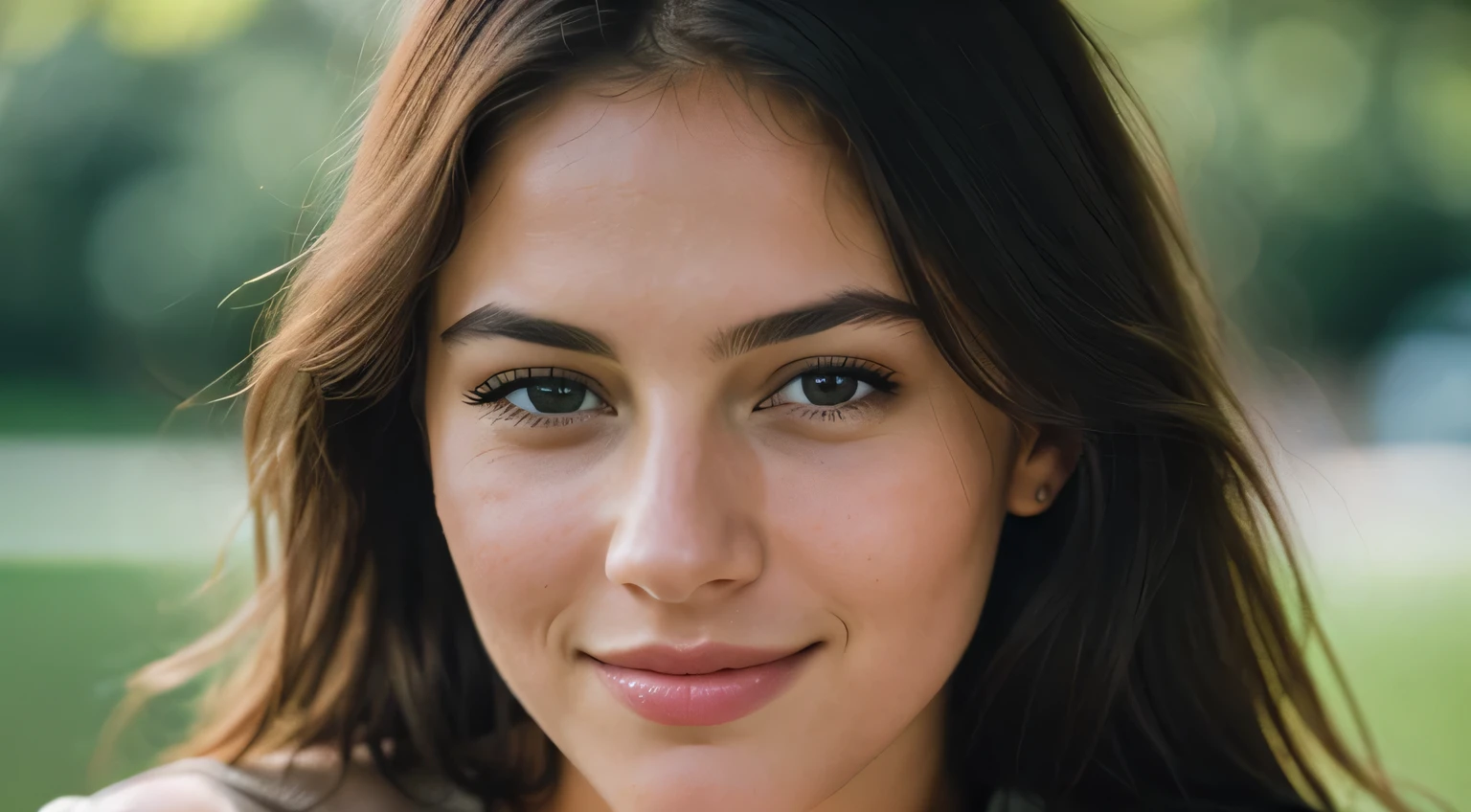 nice smile, beautiful european model, Close-up shot of only the face, 1 Girl with a beautiful face, Beautiful woman with a smile, (table top, highest quality, High resolution:1.4), 1 girl, Texture of skin pores, photograph, movie, movie, whole body, realistic, (8K, RAWphotograph, highest quality, table top:1.2), (realistic, photo-realistic:1.33), highest quality, small eyes are green, Natural light, Depth of bounds written, film grain, sharp, detailed and realistic portrait of a woman, stare at the camera, chapped lips, soft Natural light, のポートレートphotograph, 魔法のphotograph撮影, dramatic lighting, photorealism, super detailed, intimate portrait composition, Leica 50mm