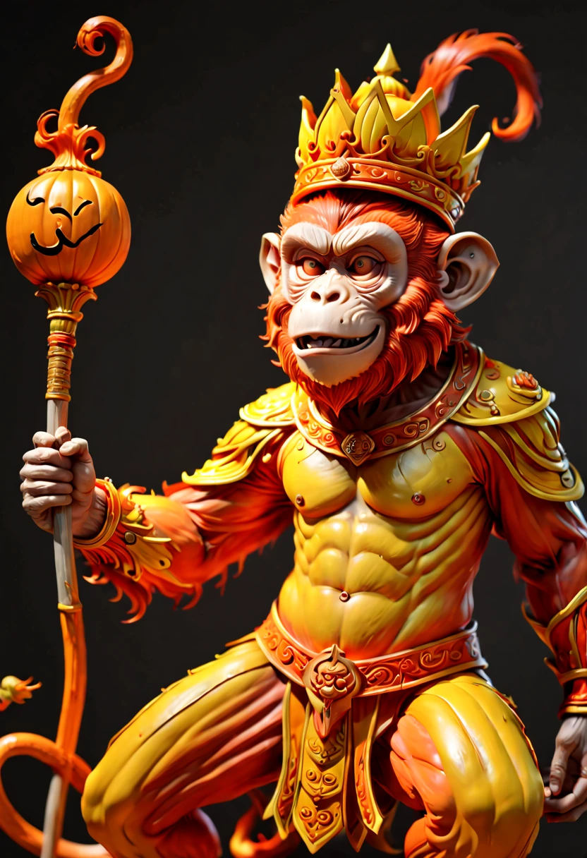"NARUTO" carved out of a pumpkin, clean lines, ambient light, octane render, (best quality, masterpiece, Representative work, official art, Professional, 8k:1.3)