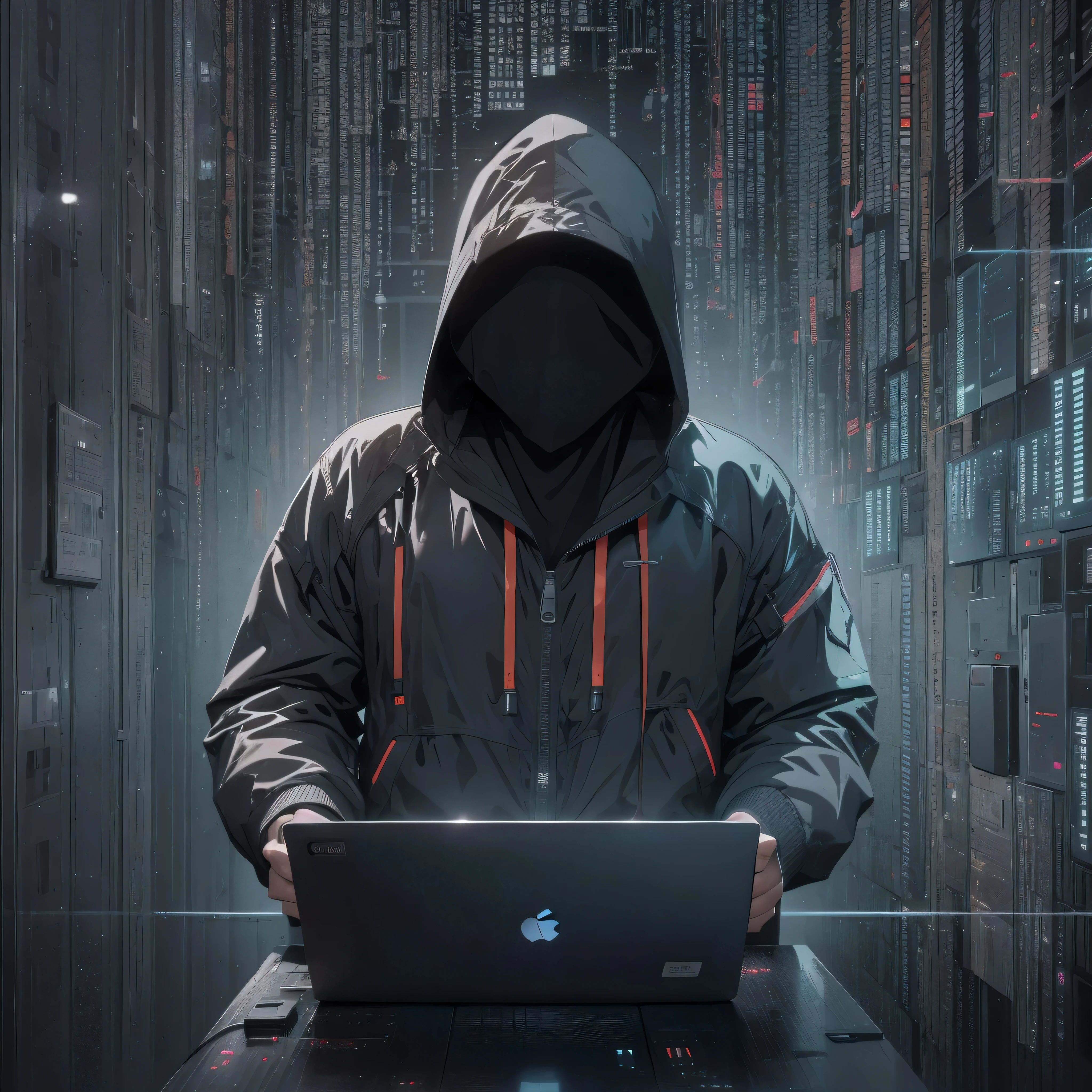 gehacktes Live-Wallpaper, Hacker, Desktop, Concept of activity.
