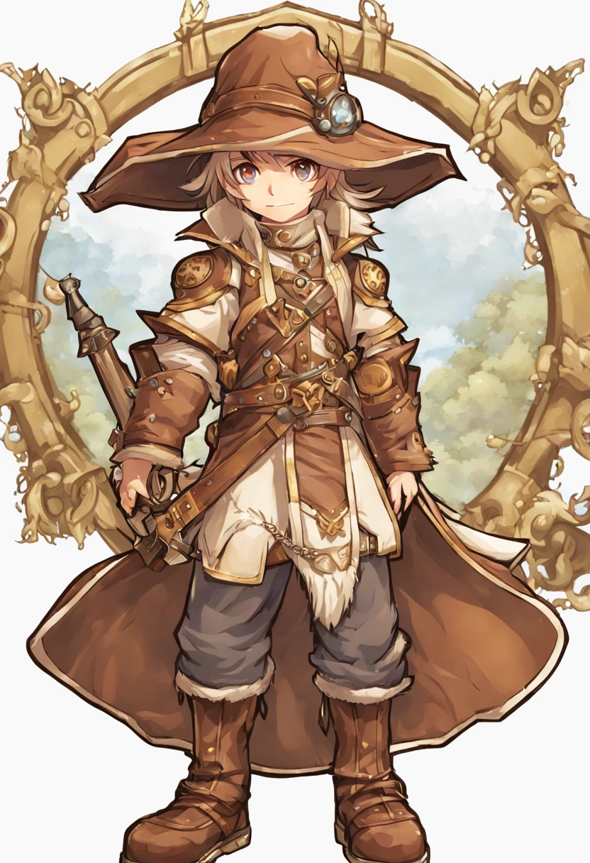 Crie um personagem de um mago em estilo 2d parecido com o jogo "Ragnarok Online"