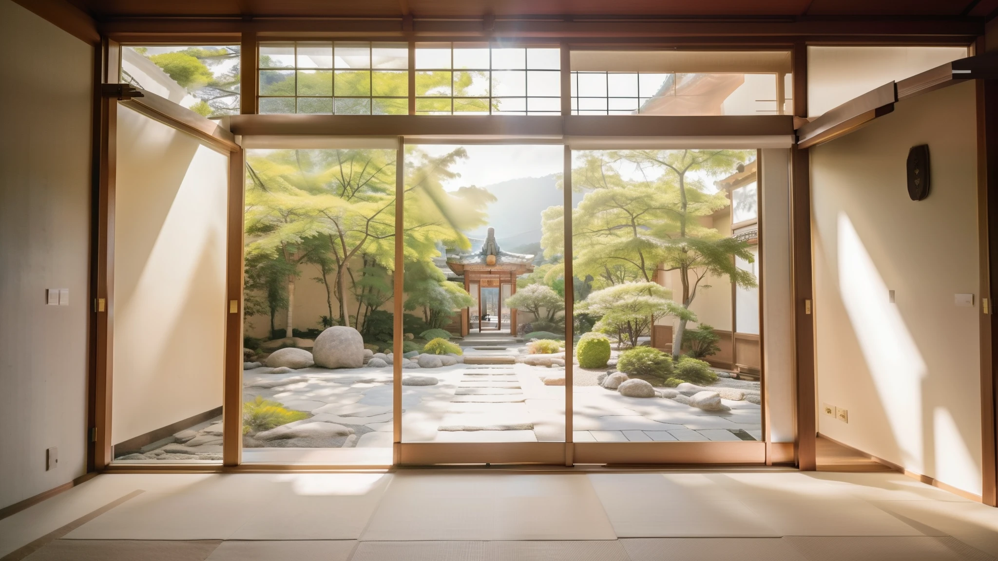 ((korean exterior)), (best quality)),((masterpiece)),((realistic)), door, window shade, Korean palace, korean architectural elements, day time, sun light, shade, trees, sky, cloud, outdoor RAW photo, subject, 8k uhd, dslr, soft lighting, high quality, film grain, Fujifilm XThotorealistic, scenery, real world location,