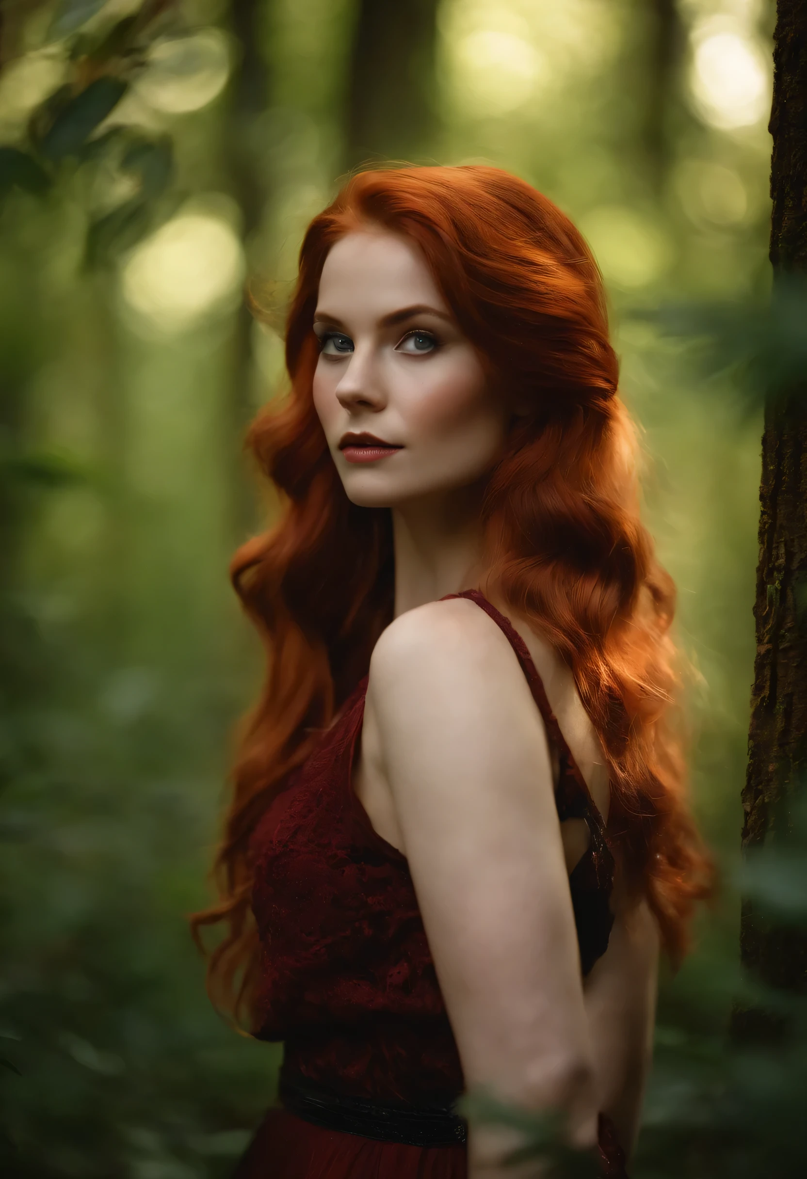 Alice，Beautiful girl，Beth，In forests，breakage , Red hair