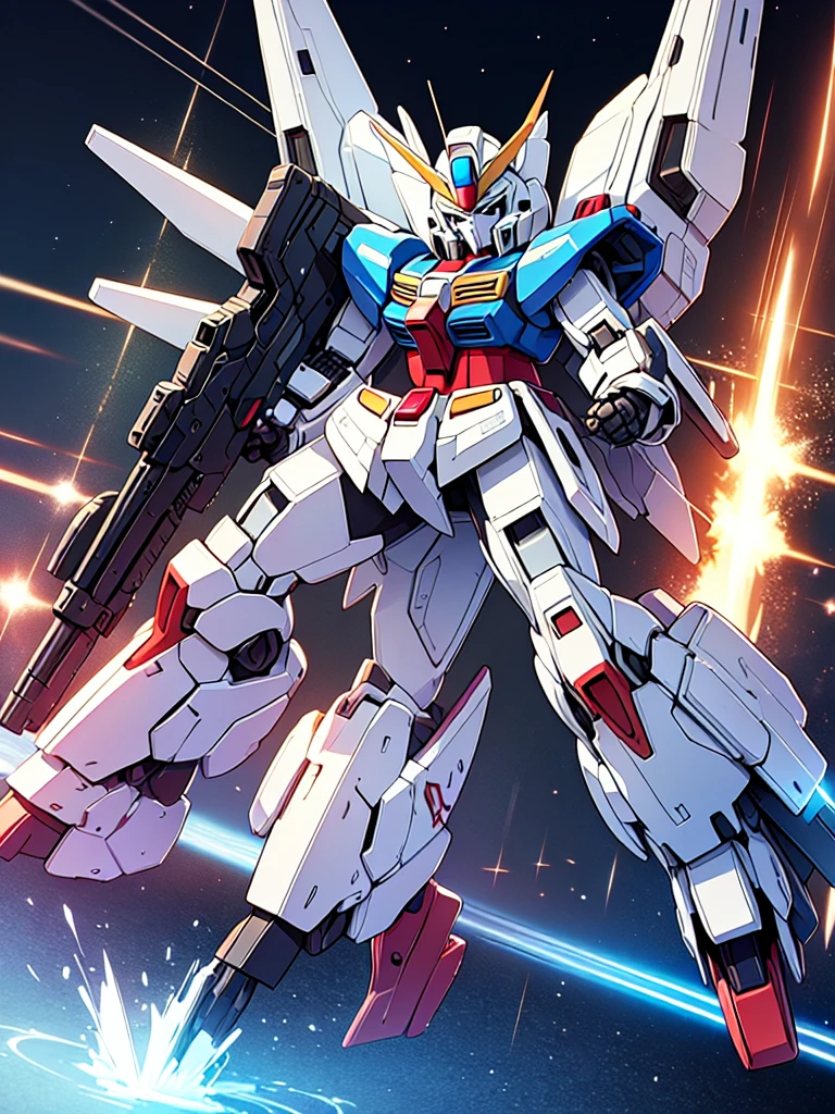 (Masterpiece, best quality, ultra detailed), gundam, beam rifle, 