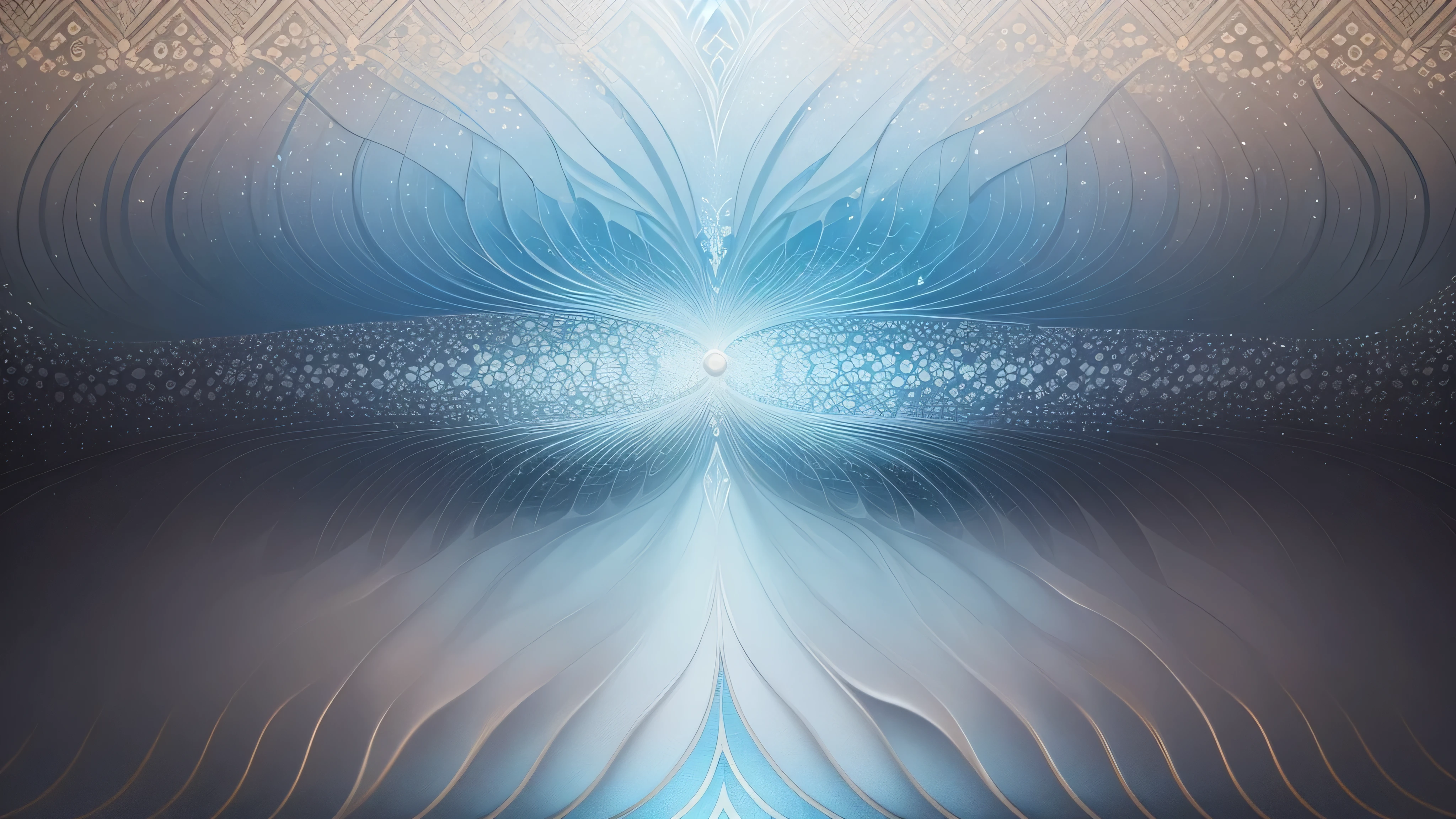 Extremely gorgeous and exquisite pearl water pattern decorative border,light blue white background,best quality,extremely complex,masterpiece,Fully clear plane with no light and shadow