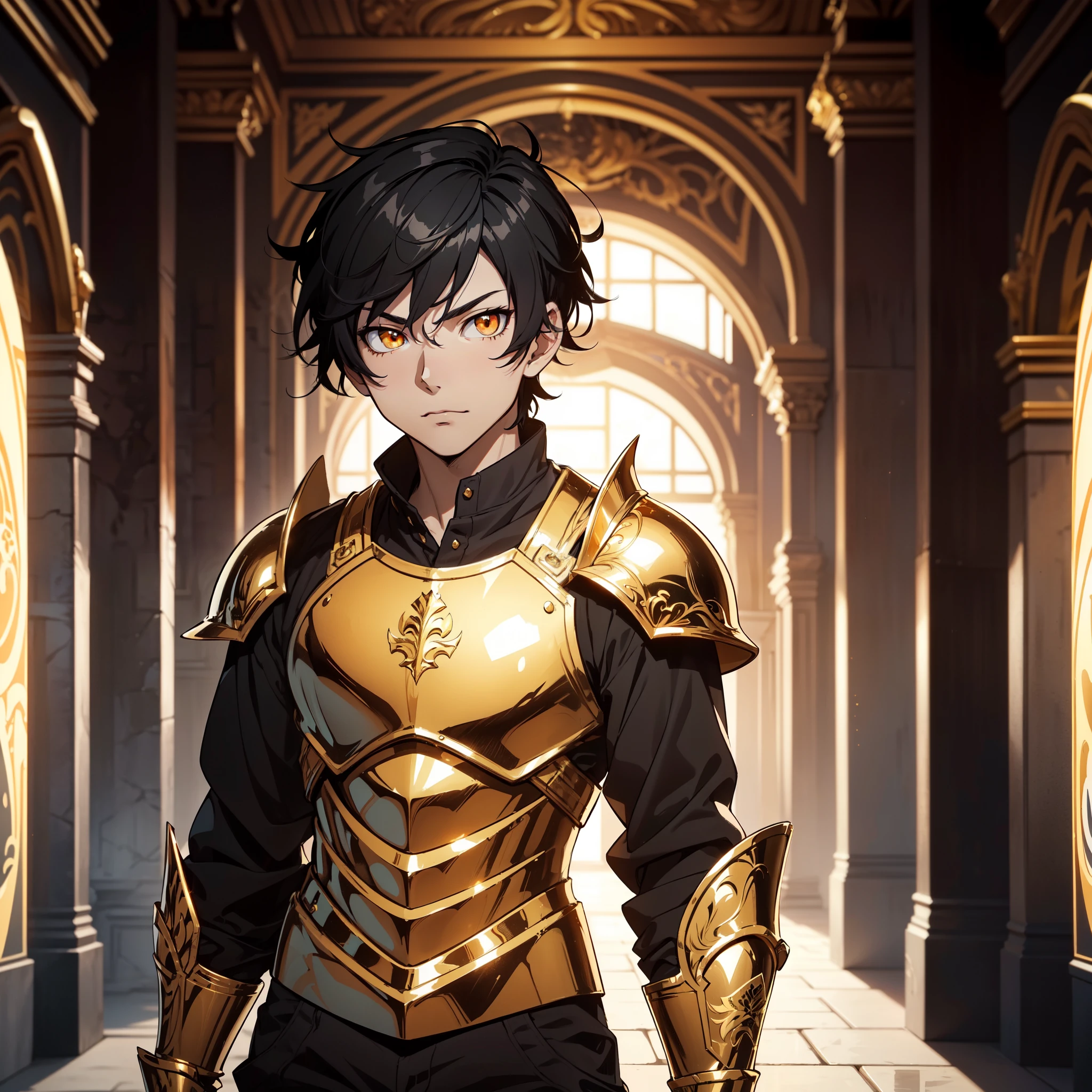 128K Ultra High Definition,
128K Ultra High Quality,
128K Ultra High Resolution,
Best Definition,
Best Quality,
Best Resolution,
Perfectly Detailed,
Perfectly Designed,
Extremely Detailed,
Extremely Designed,
Hyper Detailed,
Hyper Definition,
Hyper Quality,
Hyper Resolution,
Masterpiece,
(((Anime))),
Body Shot,
(((Boy))),
Handsome,
Muscular Body,
(((Black Short Hair))),
(((Orange Eyes))),
(((Hyper Detailed & Perfectly Designed With Ultra High Quality Gold Warlord Armor))),
(((Inside Of Medieval Royal Palace Background Scenery))),