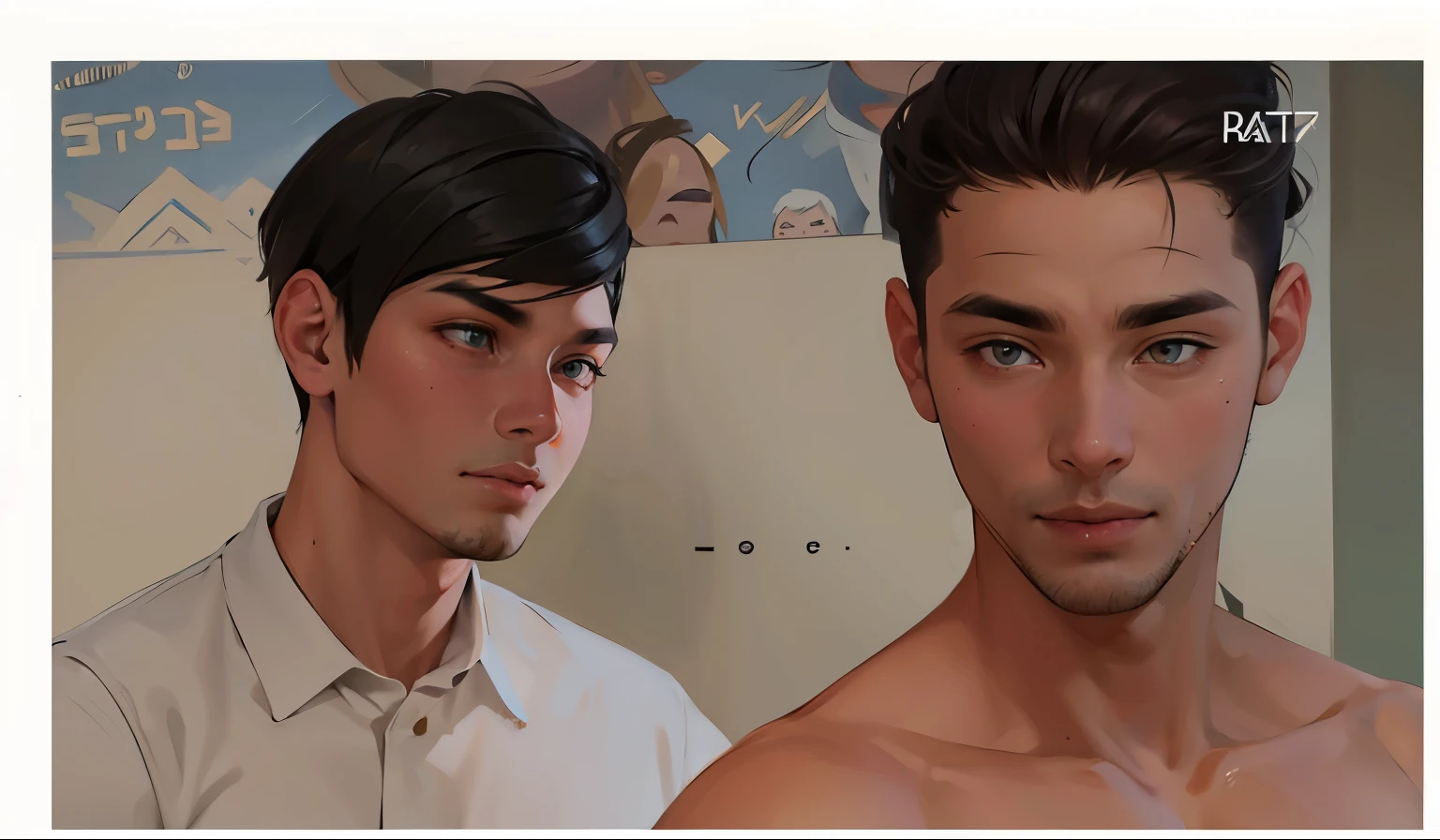 smokeing male people illustratio