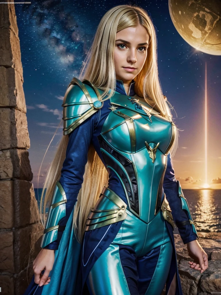 (8k, Foto RAW, melhor qualidade, senhor:1.2), (Realistic, photo-Realistic:1.37) uma imagem dos desenhos animados de uma mulher com cabelo longo e um vestido azul, feiticeira, Obra-prima Deusa da Tristeza, Nos, sacerdotisa, godess do mal, high sacerdotisa, jellyfish sacerdotisa, mystical atlantean valkyrie, portrait knights of zodiac girl, knights of zodiac girl, feiticeira, Vincent di Fate Nausicaa, SEIOS FARTOS, SEIOS GRANDE, PEITO GRANDE, SEIOS QUENTES