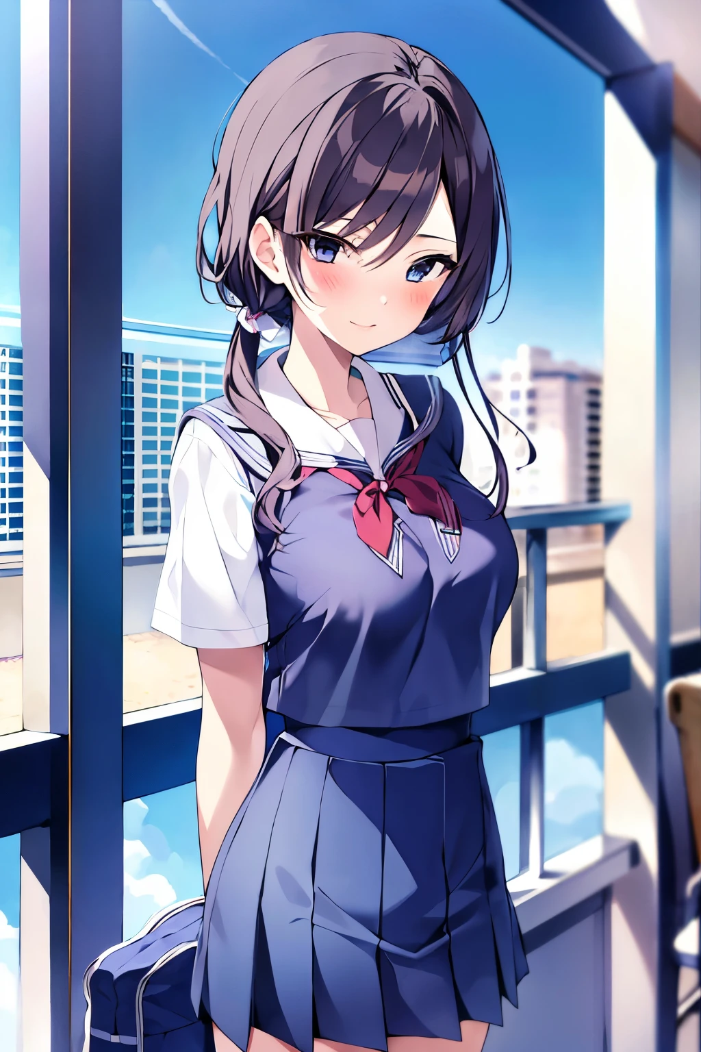 {masterpiece}, {best quality},1girl,school_uniform  