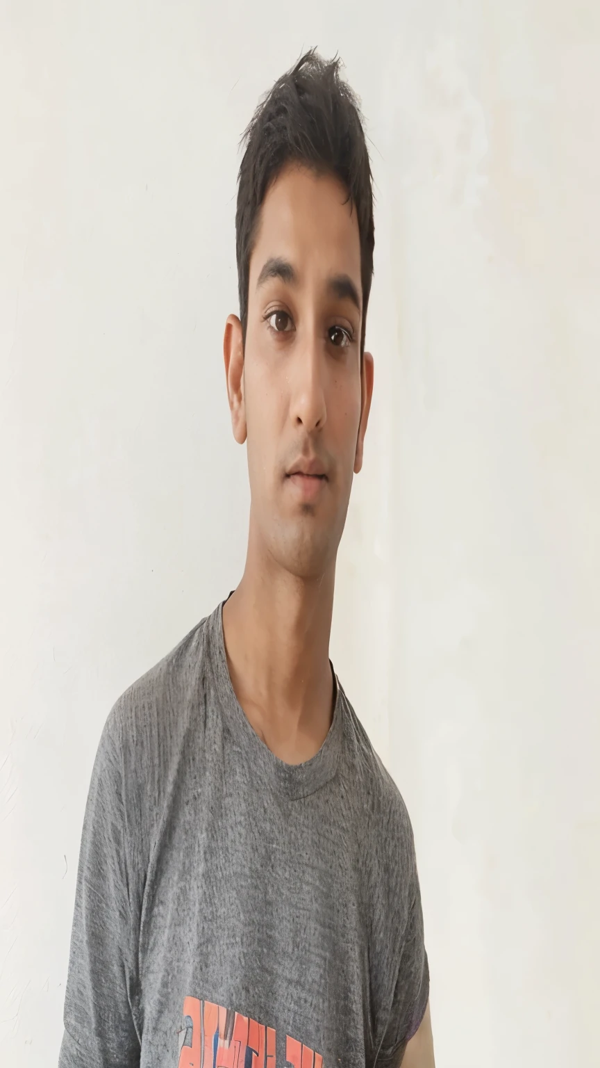 a boy wearing india cricket Jersey with name sunil, play cricket