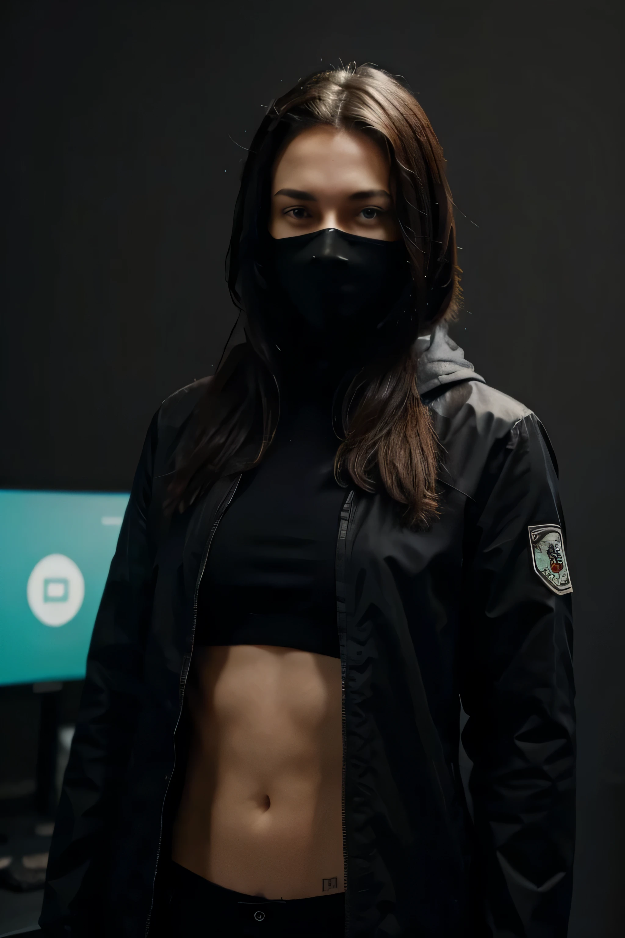 Plano de fundo com diversas telas de hackers