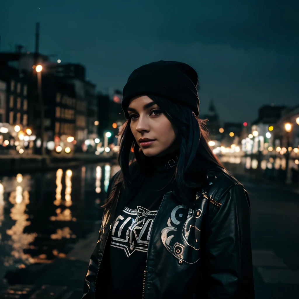 Inkpunk, city, lights