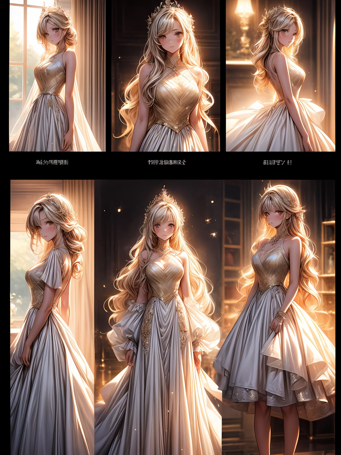 3girls, 3 girls wearing beautiful white dresses, beautiful tiara hair accessories, golden hour , playing in bath tub, golden hour lighting, curly lond hair, pixiv, soft lighting, soft shadow, candle, happy, cute, ffxiv, golden hour light, cozy background, manga style, Tsutomu Nihei style, vibrant colors, Manga nib pen style, d beautiful_sparkle background, ((shiny )), glistening, highly detailed, light, cute, cozy atmosphere — quality, ((more details:1.5))
Negative prompt: EasyNegative, worst quality, blurry image, worst , normal quality, error , extra legs, extra hands
Steps: 30, Sampler: DPM++ 2M SDE Karras, CFG scale: 5.0, Seed: 108275170, Size: 1080x1350, Model: SDVN7-NijiStyleXL, Denoising strength: 0,