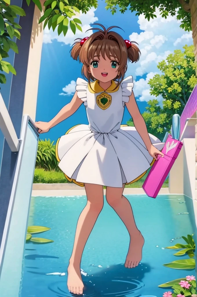 ultra detallado, obra maestra, of the highest quality,1chica, sakura carta de amor, tirar ,Sonrisa,rubor